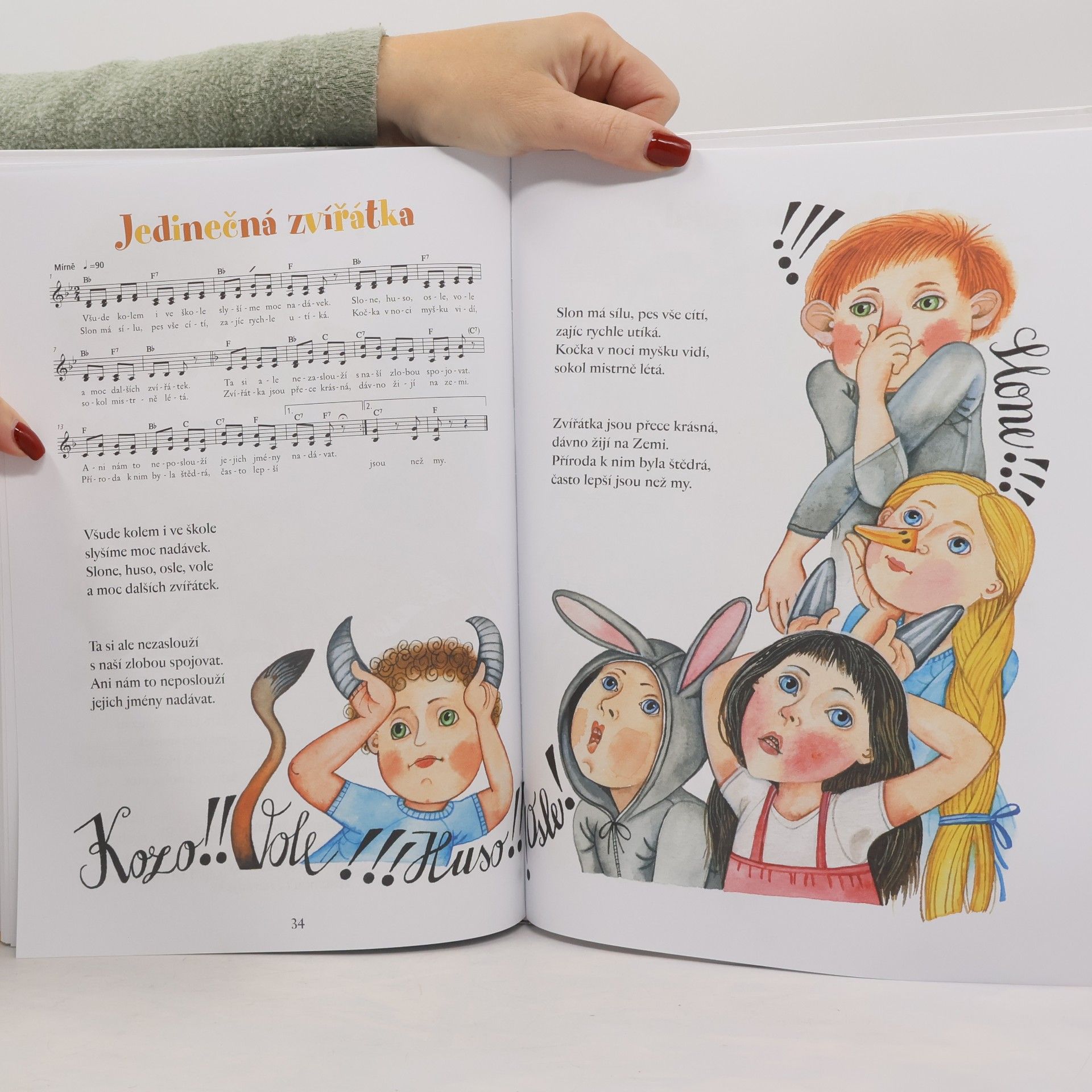 Milada Kudrnová Veselé písničky o zvířátkách.