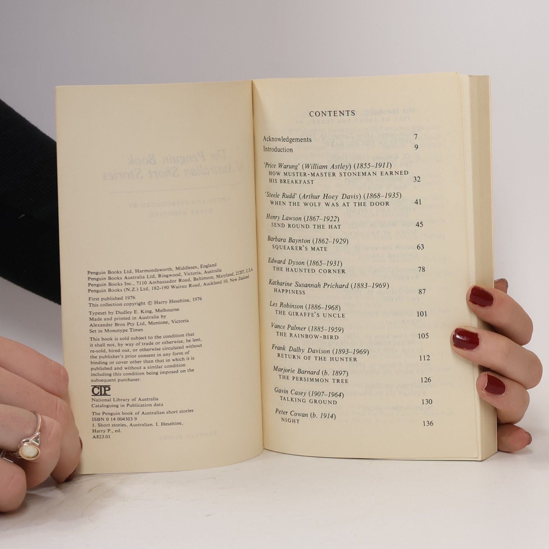 Harry Heseltine The Penguin Book of Australian Short Stories