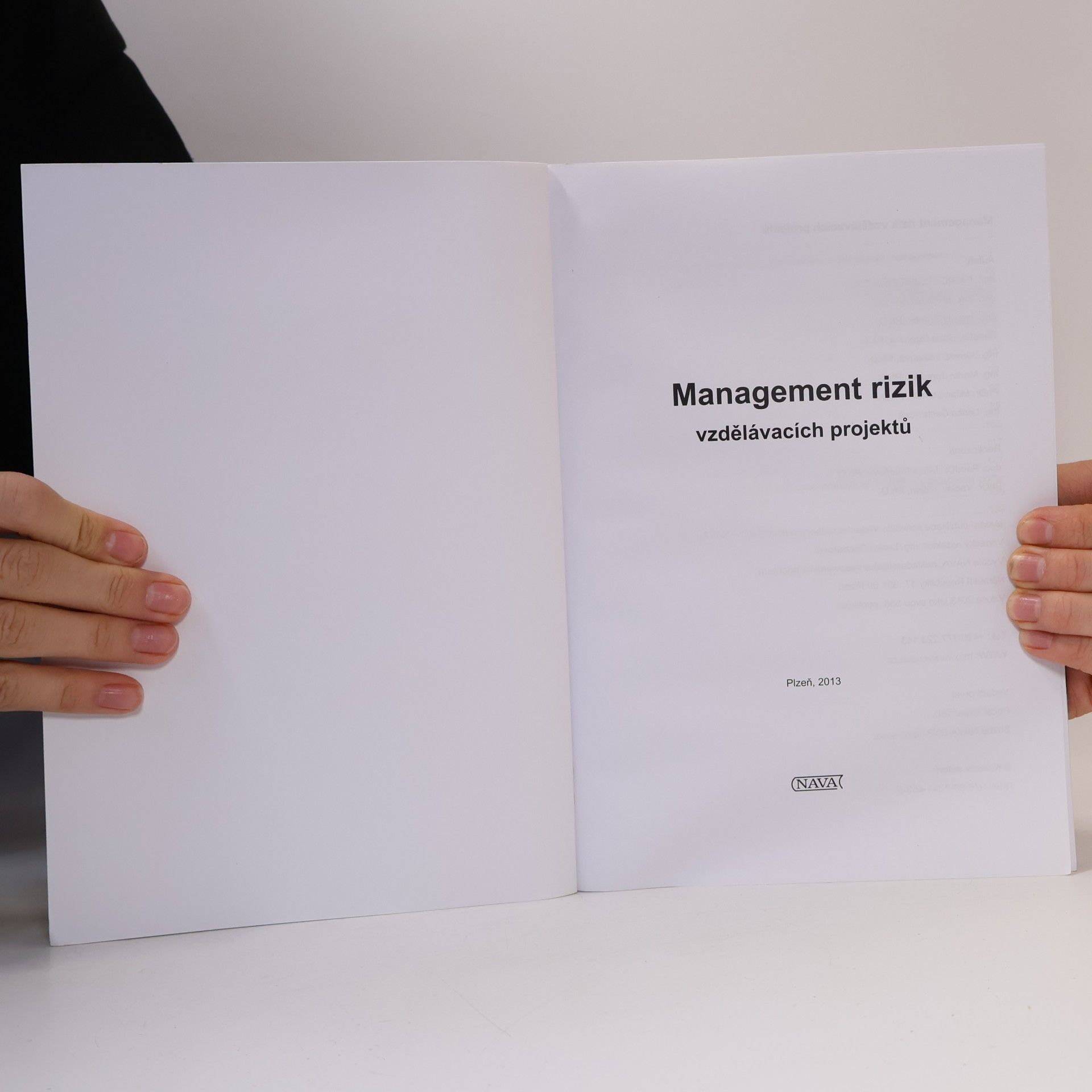 Ludvík Eger Management rizik vzdělávacích projektů