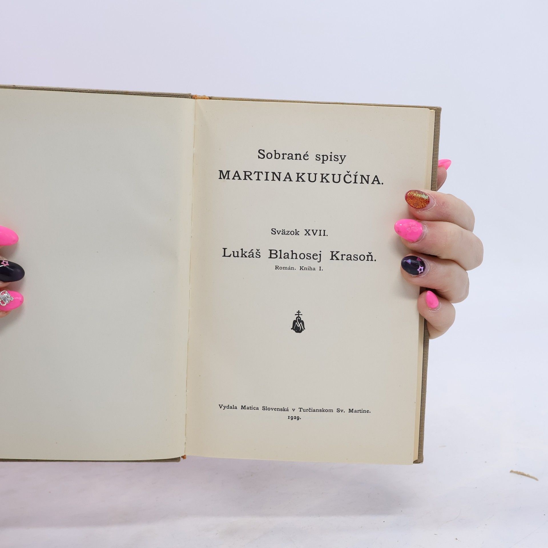 Martin Kukučín Sobrané spisy Martina Kukučína