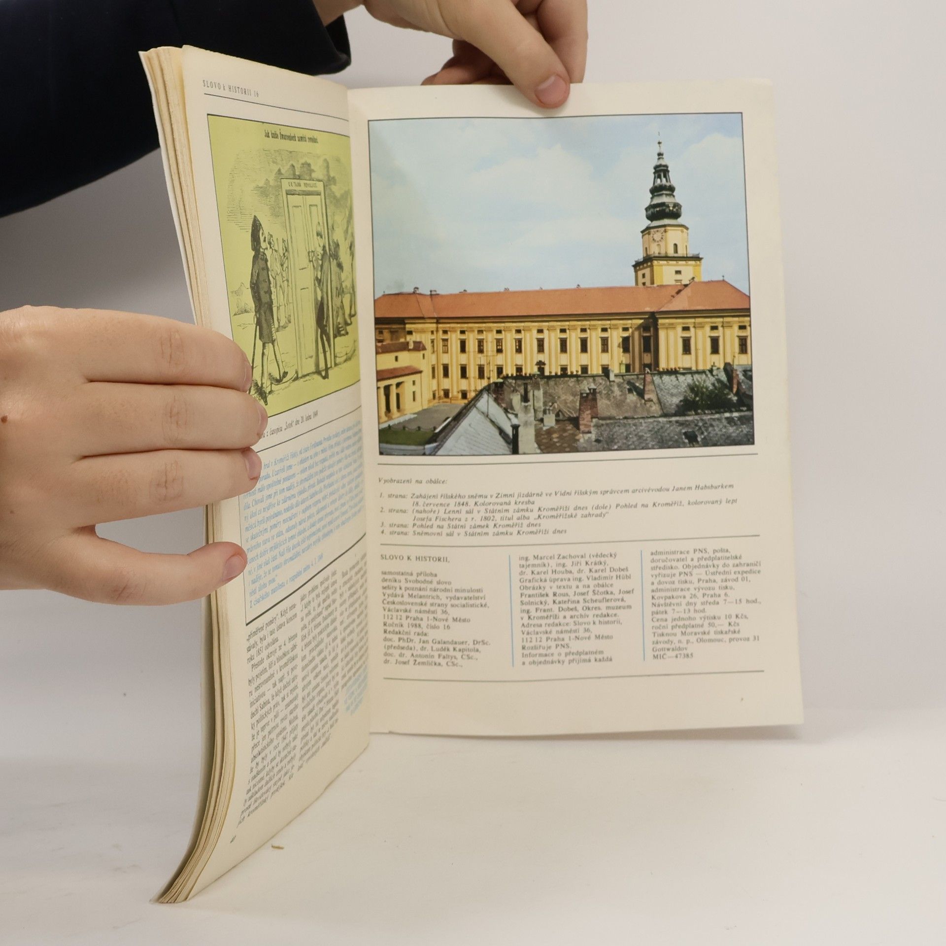 Otto Urban Slovo k historii. Kroměřížský sněm. Číslo 16. Ročník 1988.