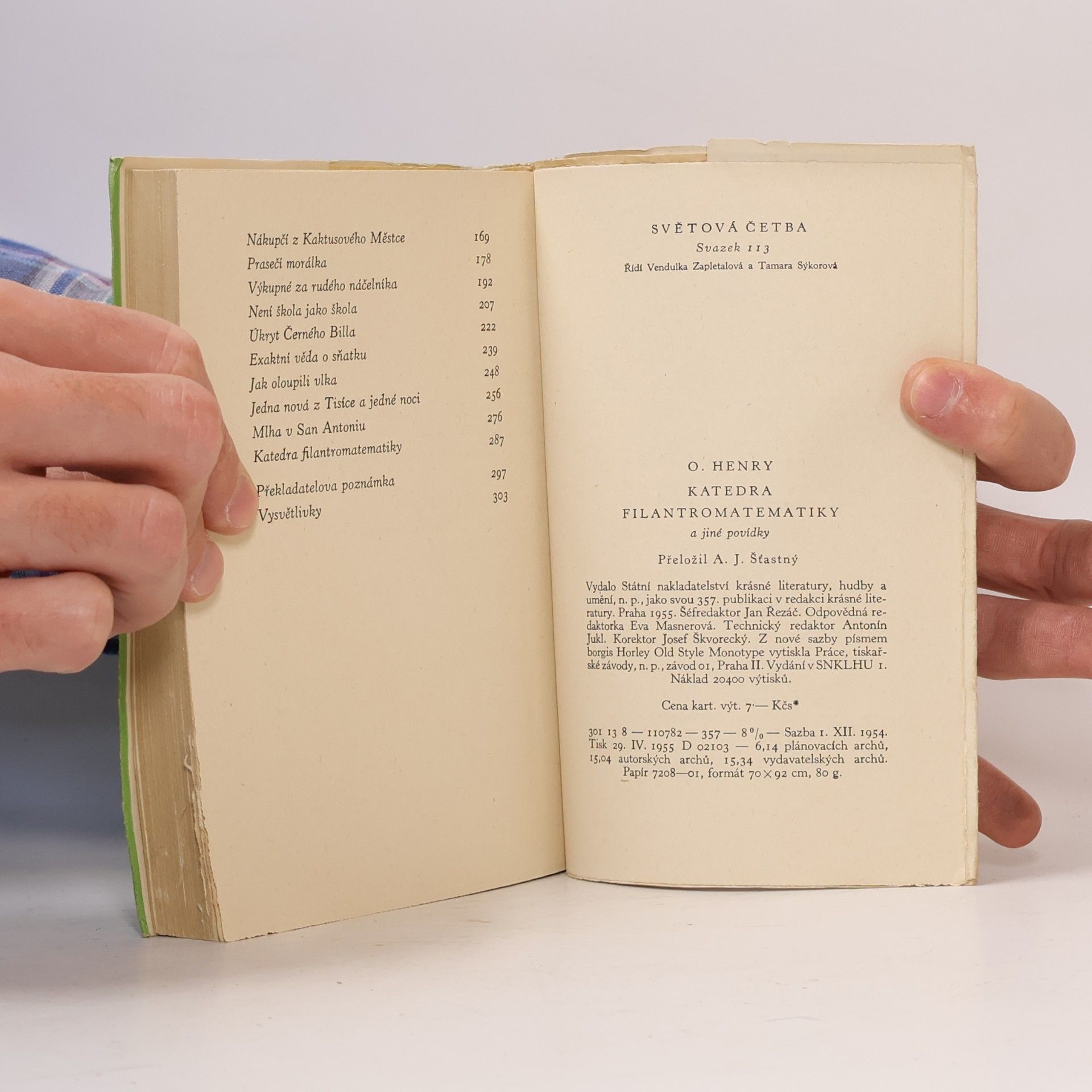 O. Henry Katedra filantromatematiky a jiné povídky
