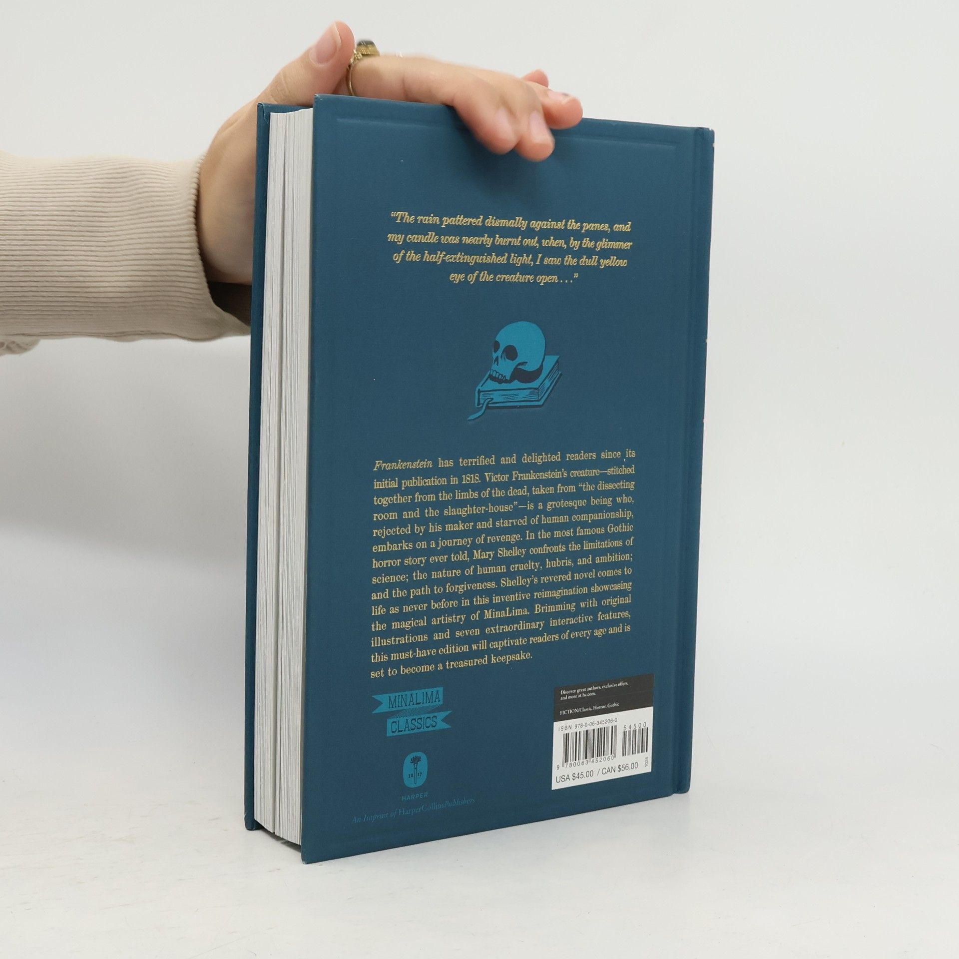 MinaLima Frankenstein, or The Modern Prometheus
