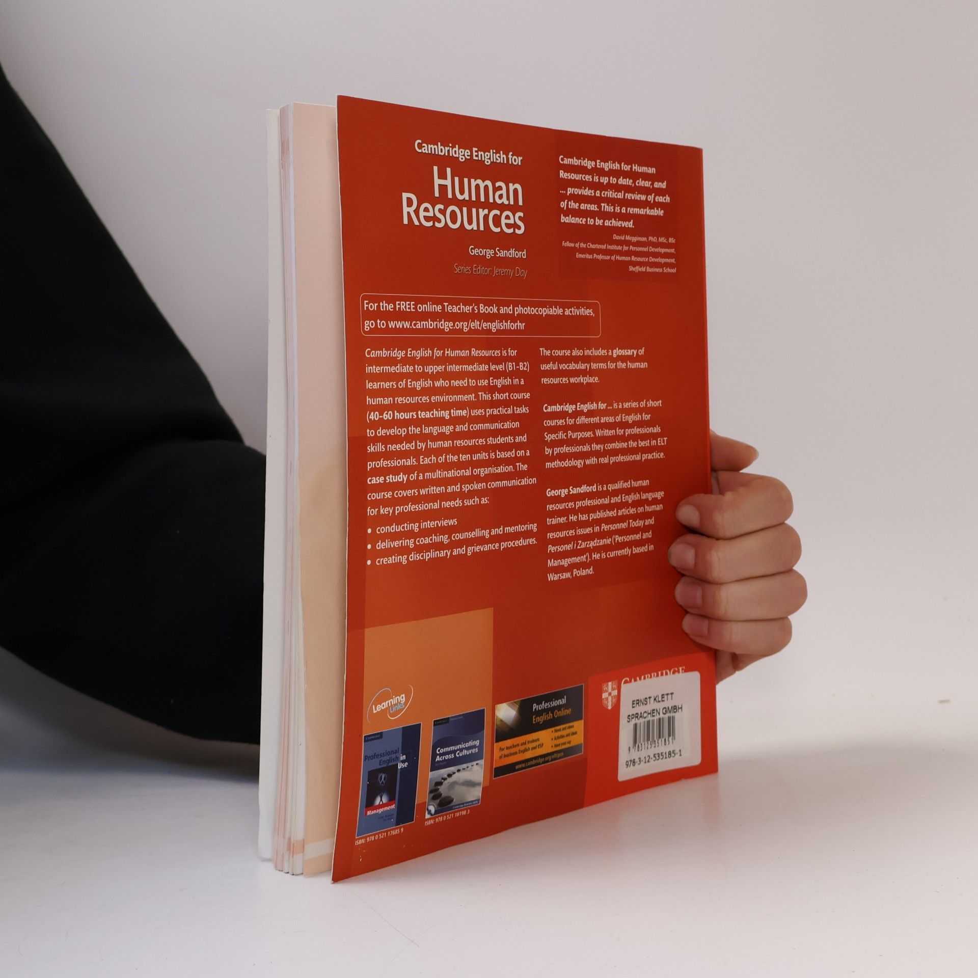 George Sandford Cambridge English for Human Resources, Student's Book + 2 Audio-CDs
