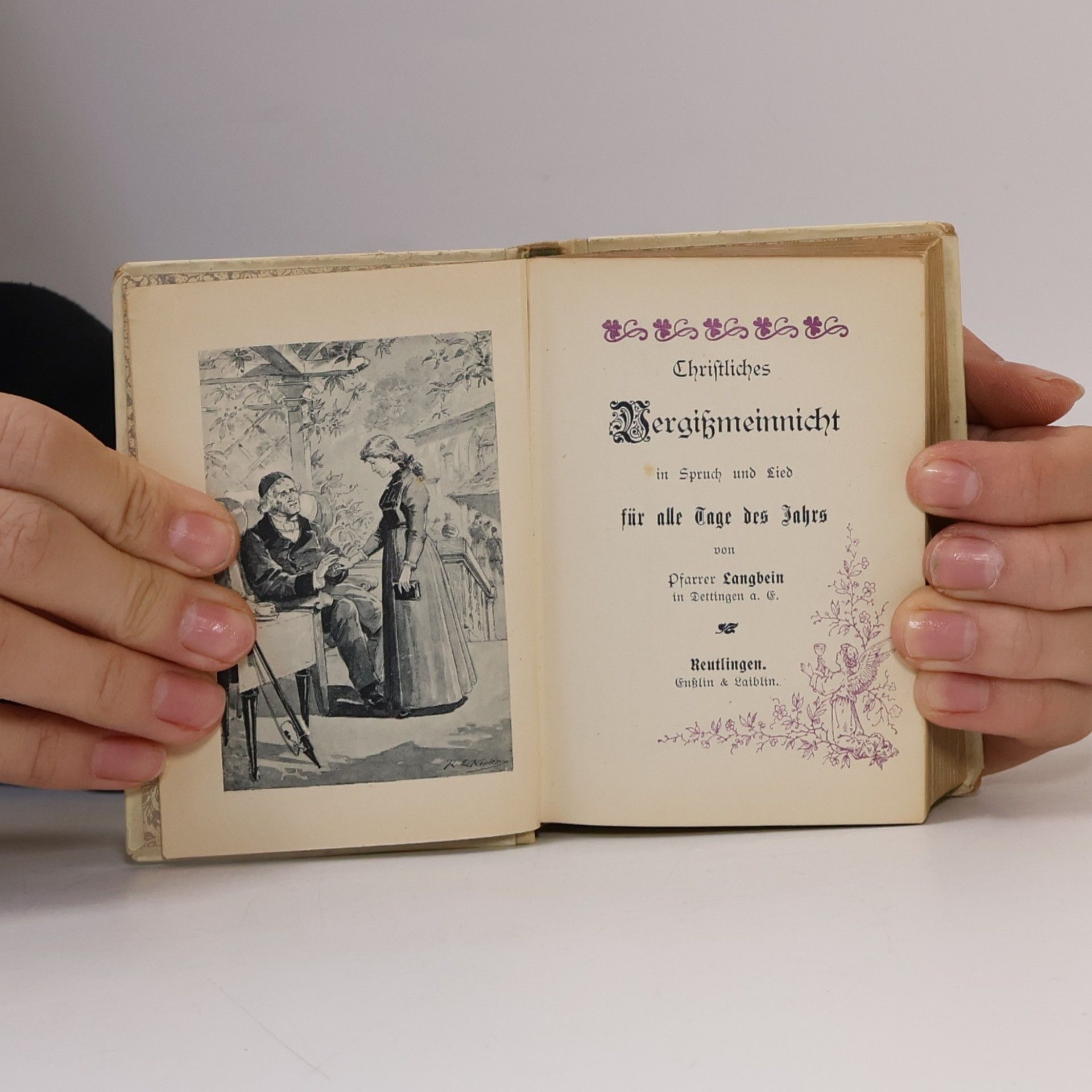 Pfarrer Langbein Christliches Vergissmeinnicht