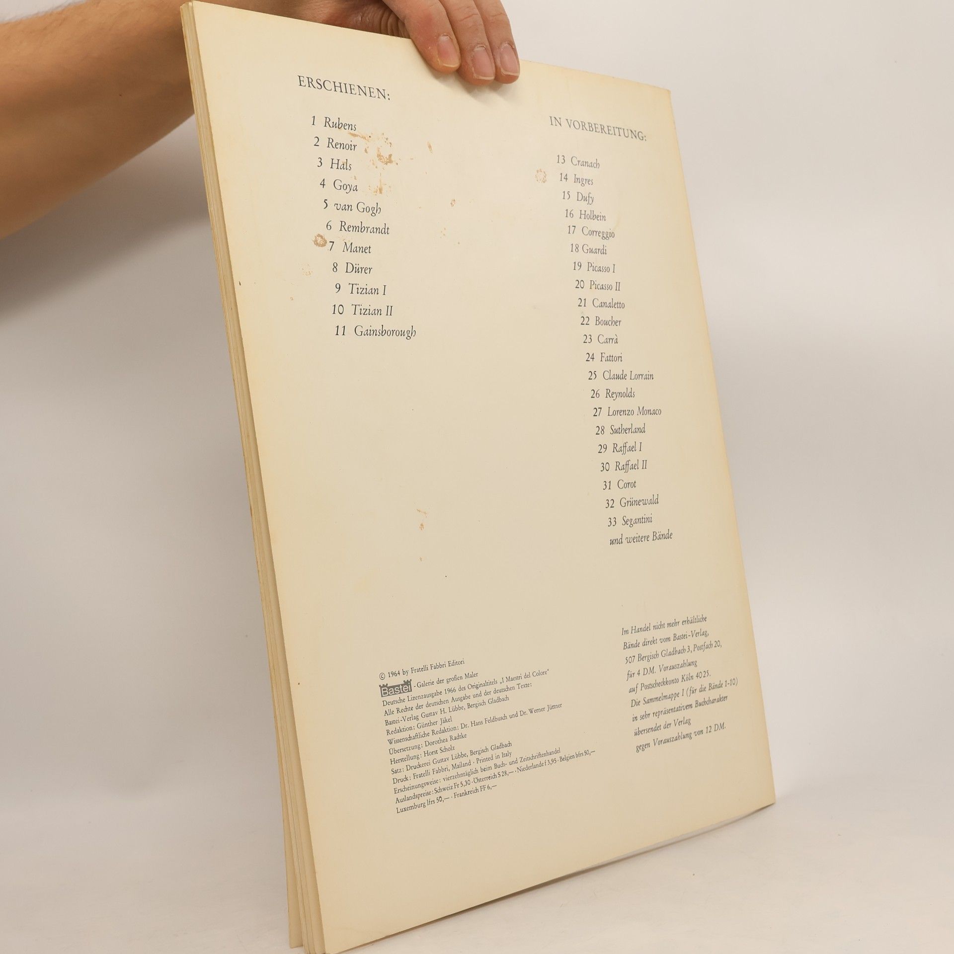 Various authors Bastei Galerie der grossen Maler