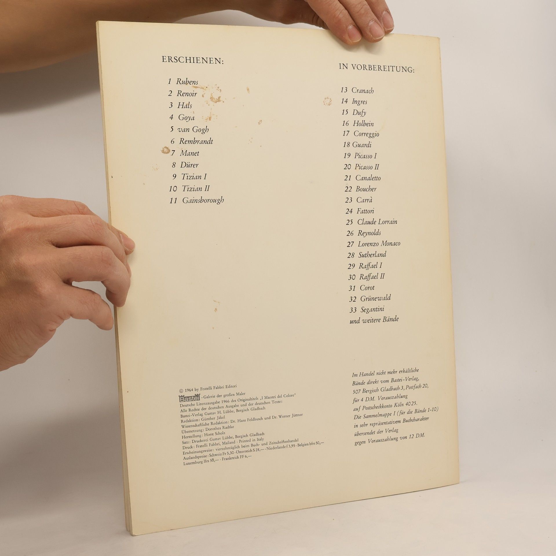 Various authors Bastei Galerie der grossen Maler