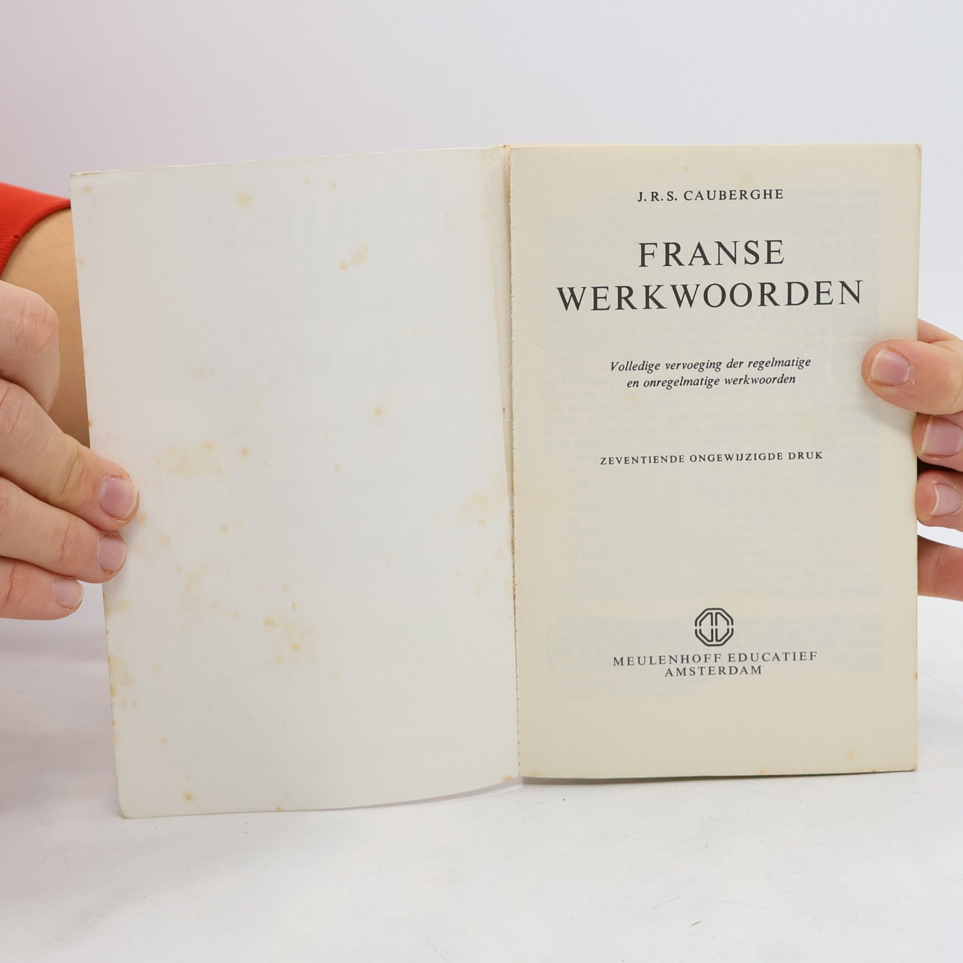 J. R. S. Cauberghe Franse werkwoorden