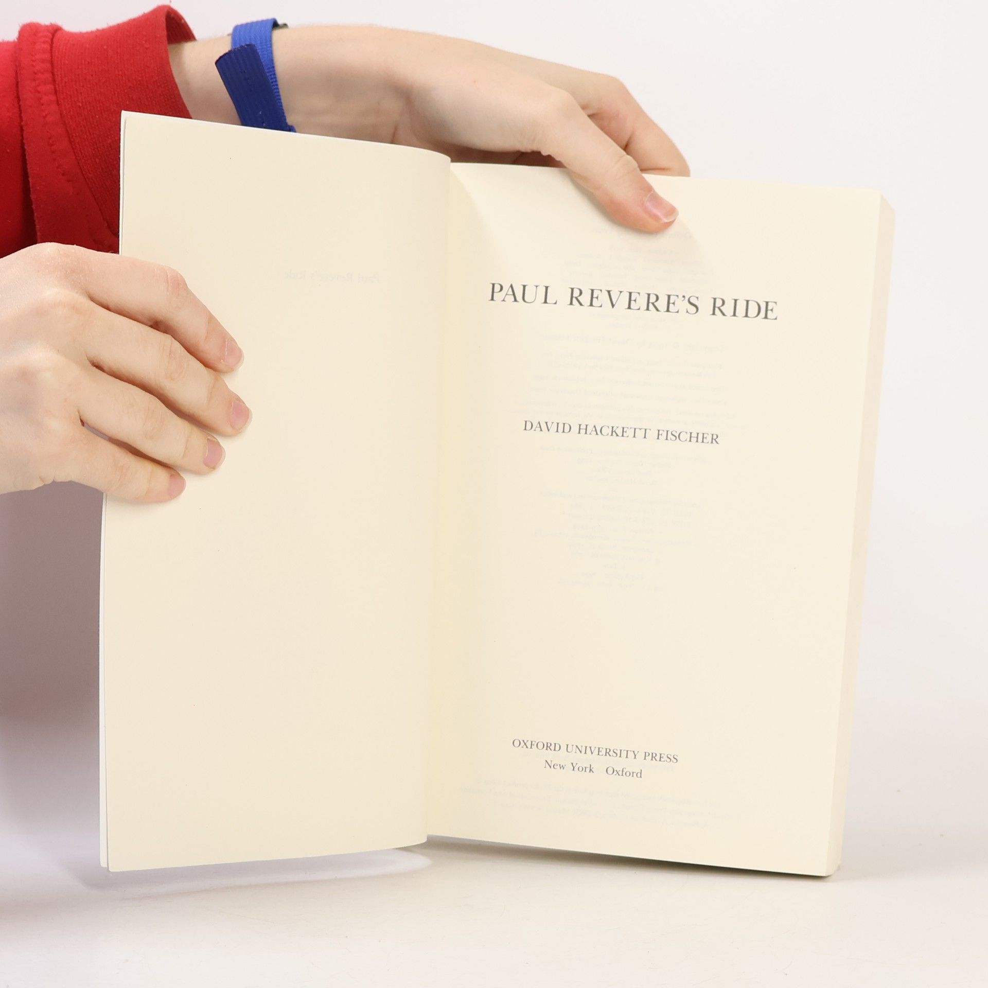 David Hackett Fischer Paul Revere's Ride