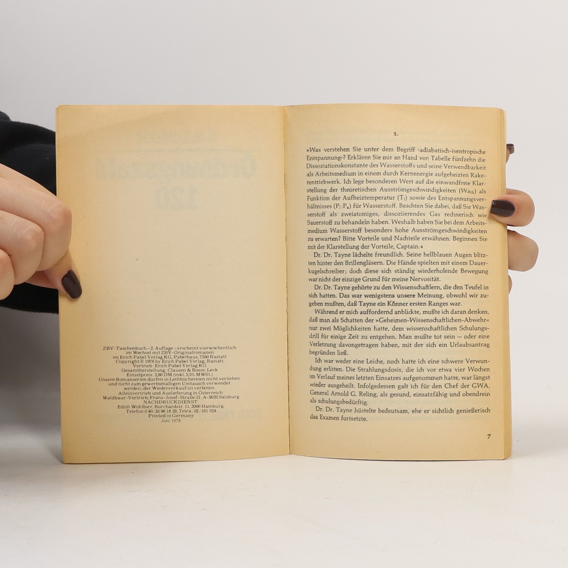K. H. Scheer Ordnungszahl 120