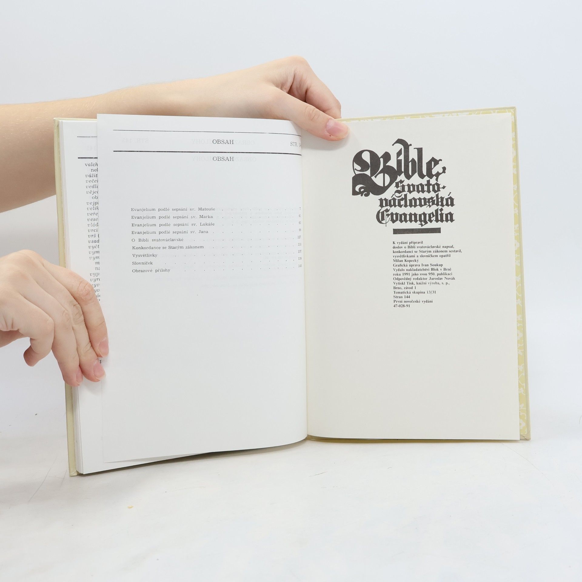 Ivan Soukup Bible: Svatováclavská evangelia