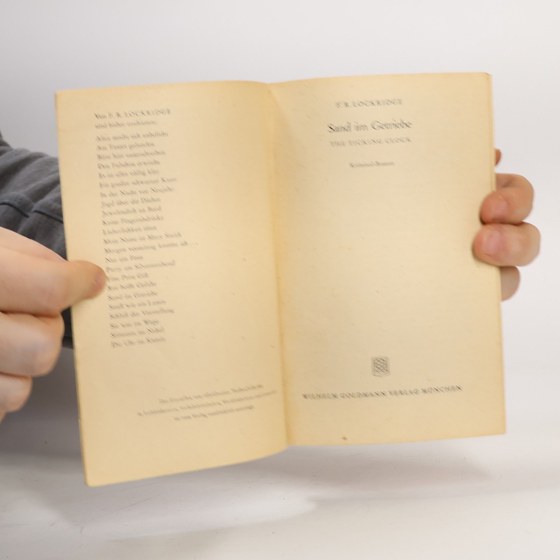 F. R. Lockridge Sand im Getriebe