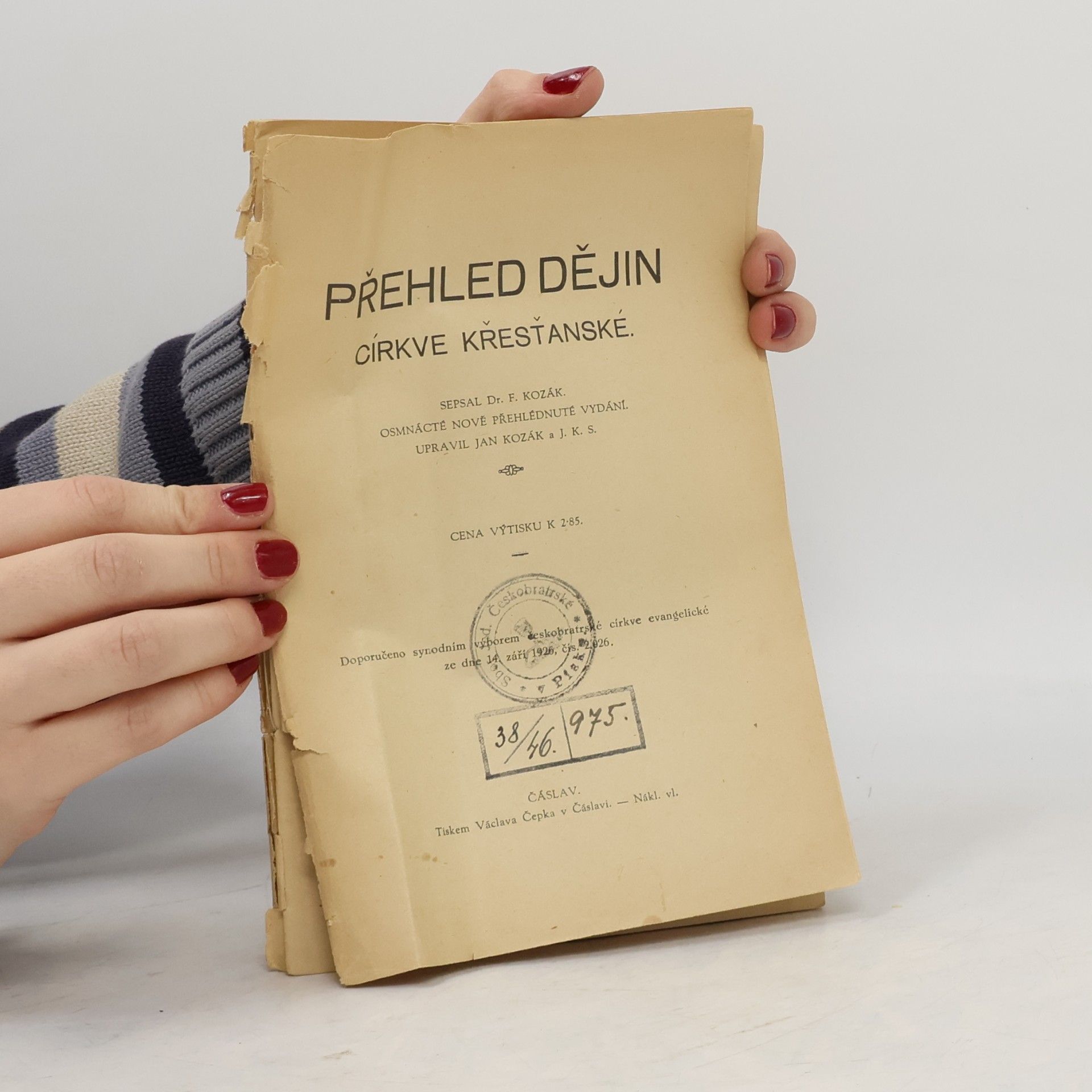 F. Kozák Přehled dějin církve křesťanské