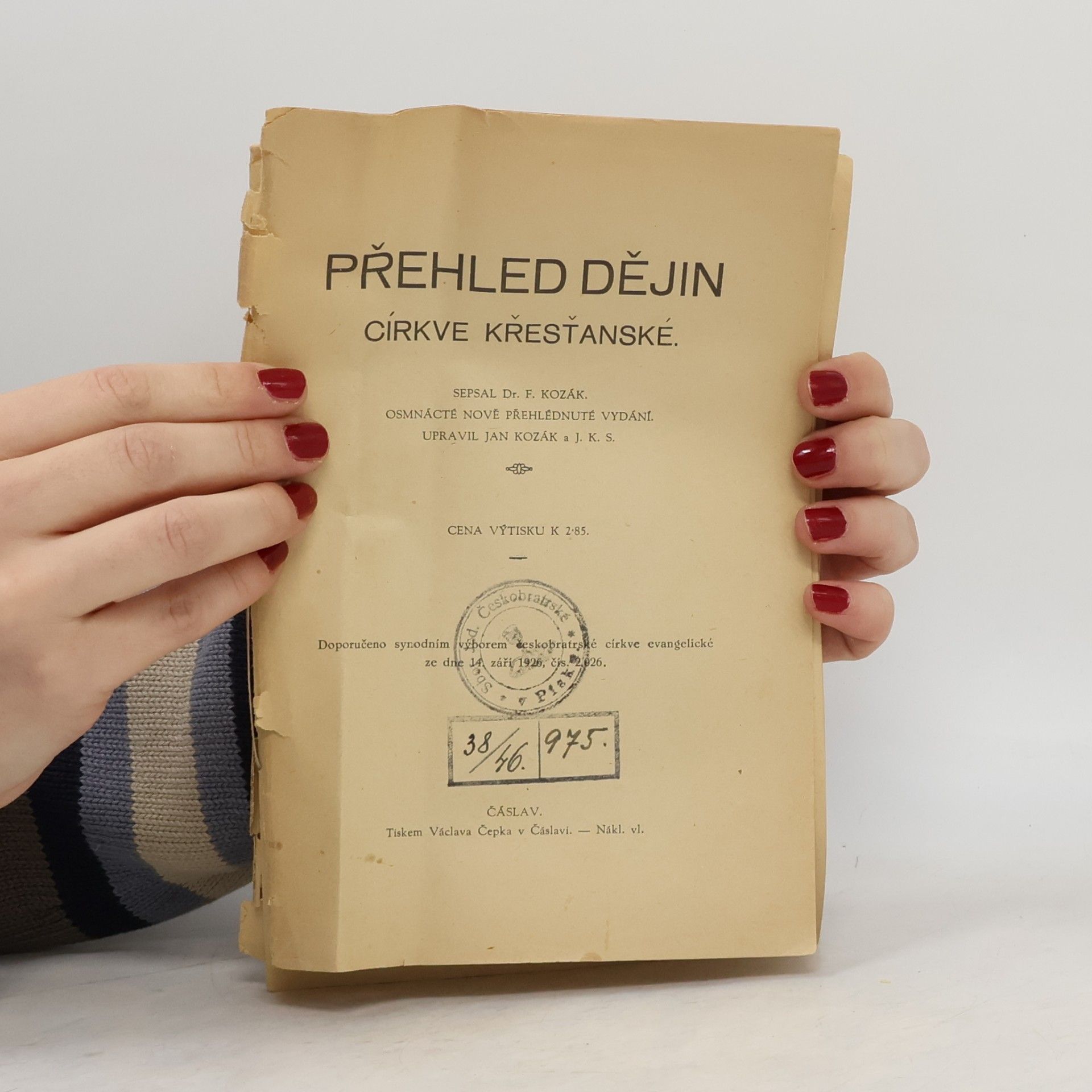 F. Kozák Přehled dějin církve křesťanské