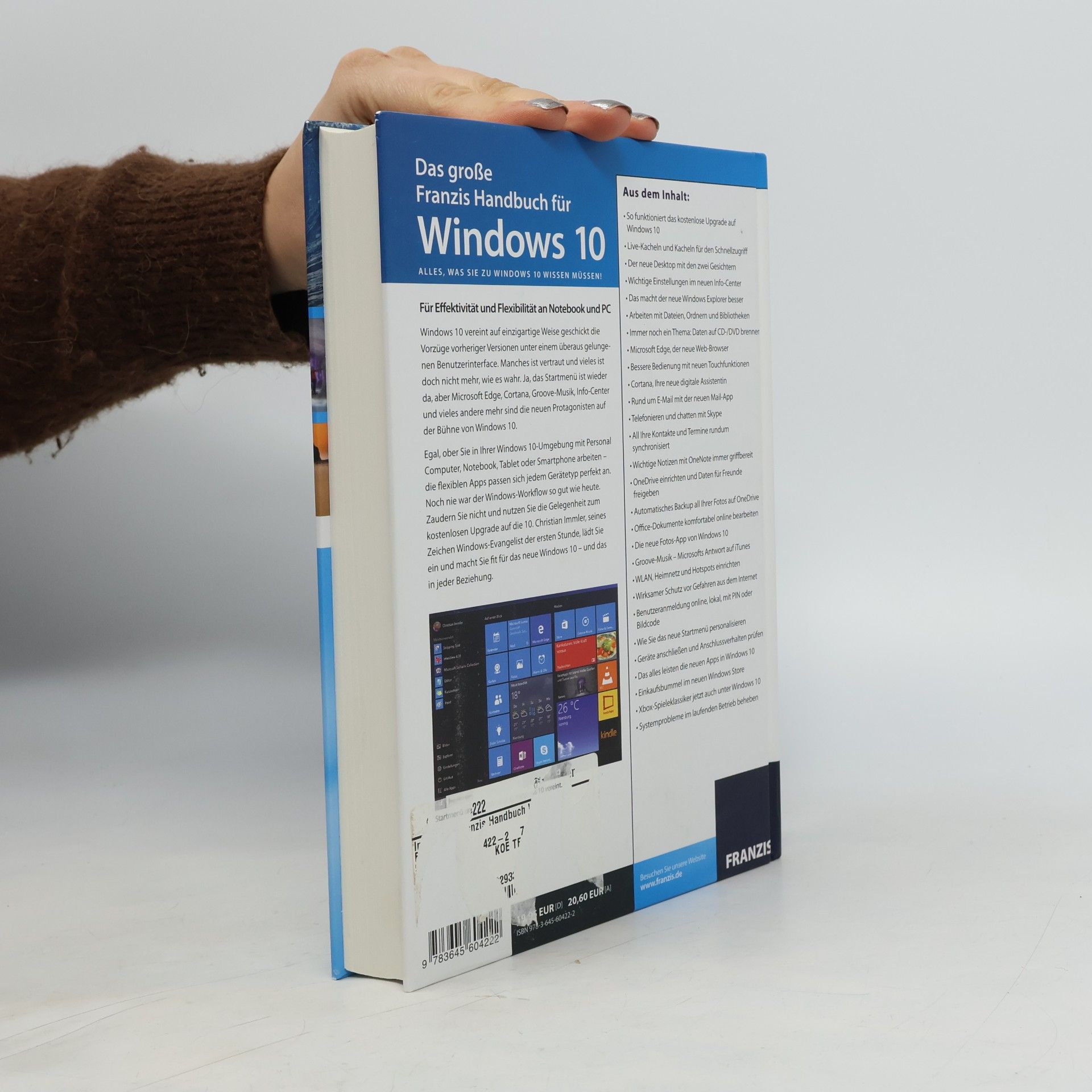 Christian Immler Das große Franzis-Handbuch für Windows 10