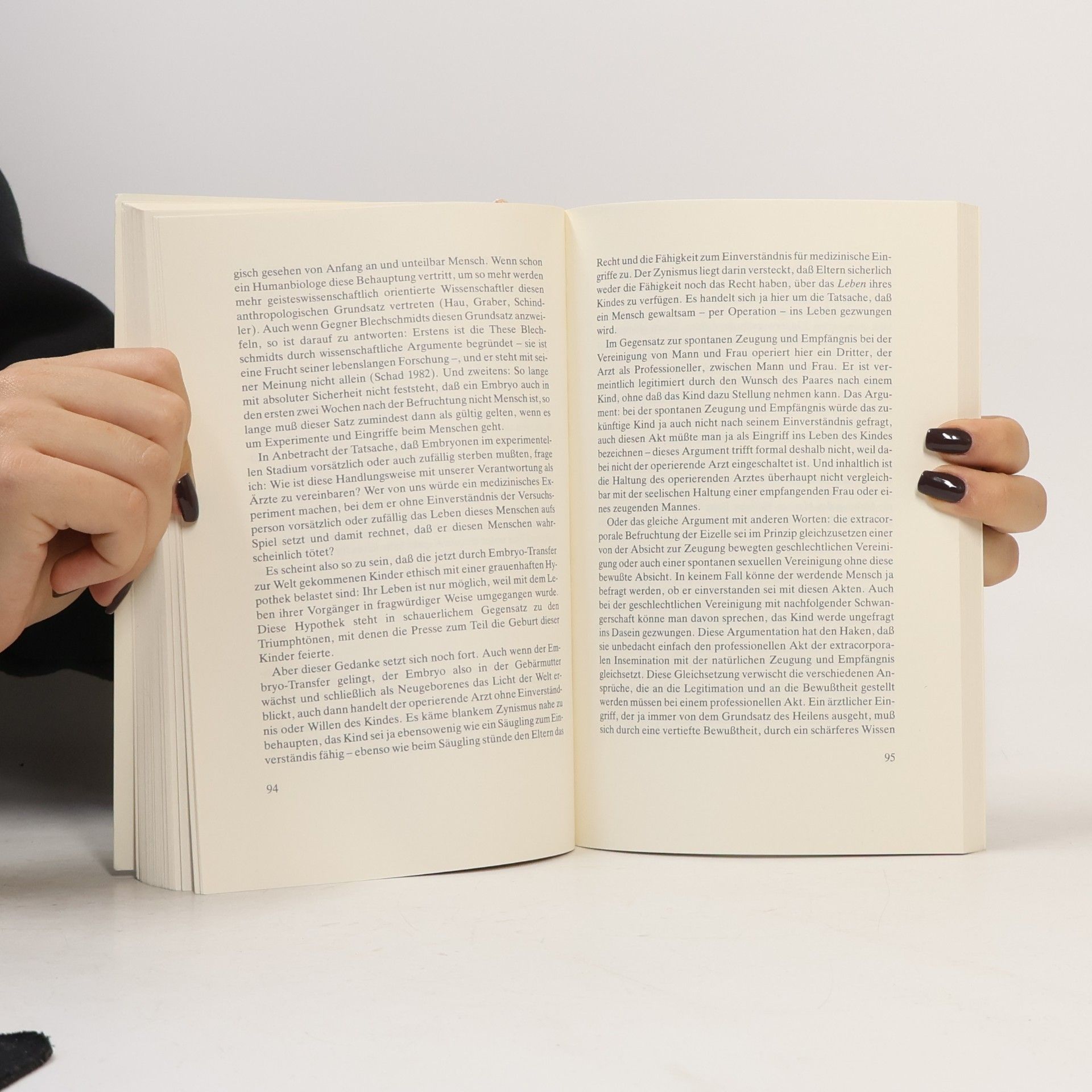 Peter Petersen Retortenbefruchtung und Verantwortung