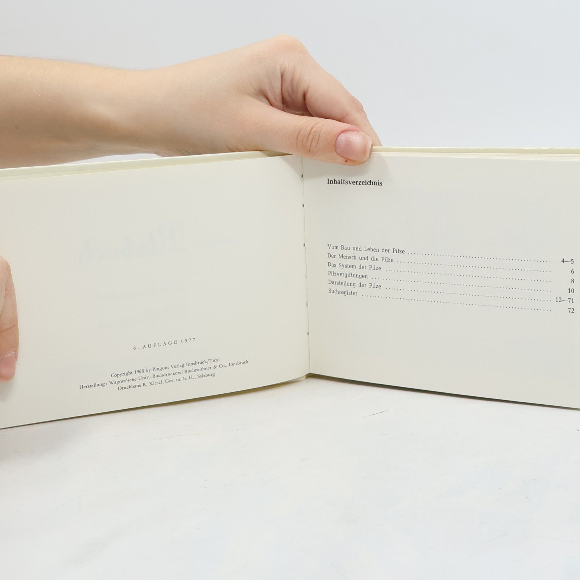 Various authors Das kleine Pilzbuch