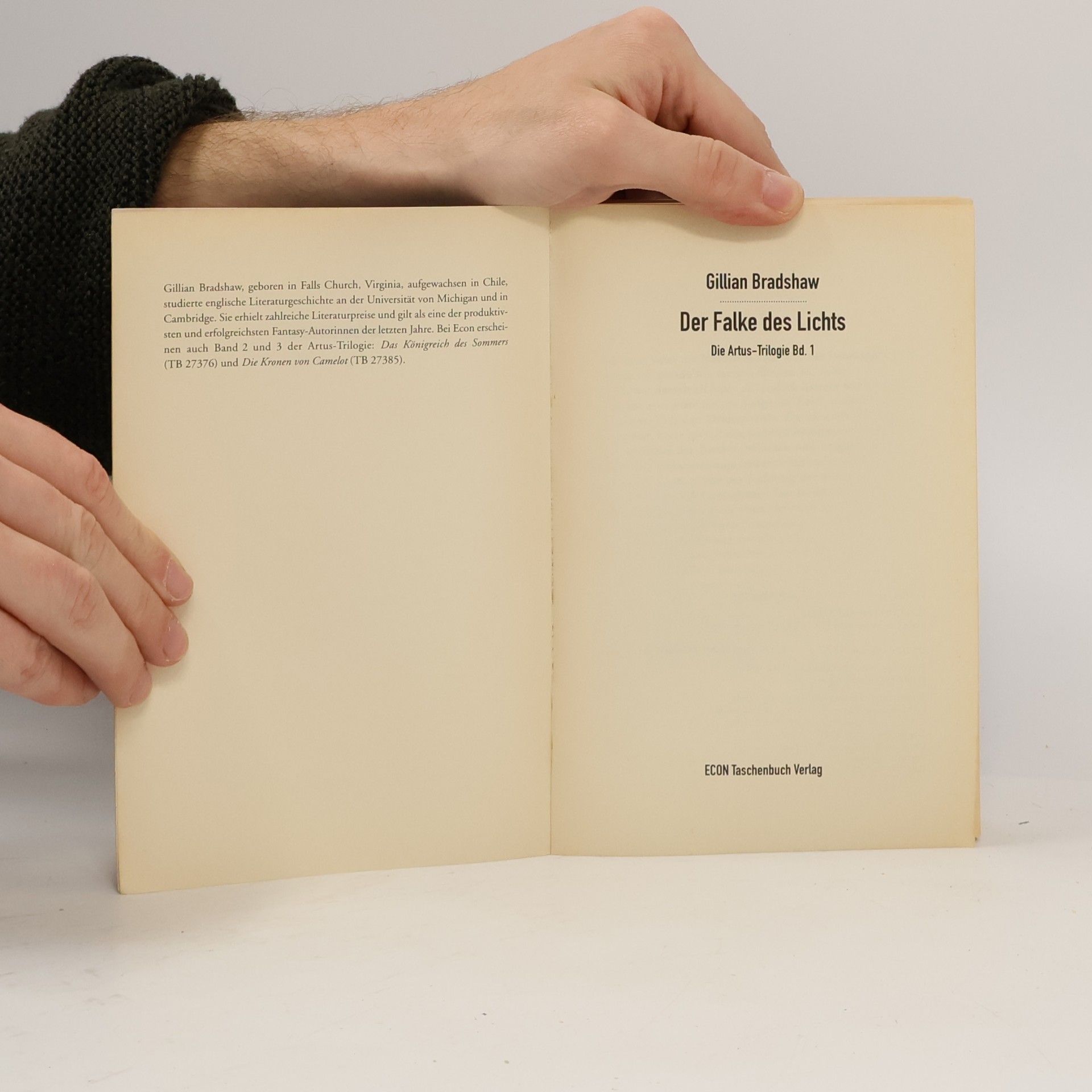Gillian Bradshaw Die Artus-Trilogie: Der Falke des Lichts