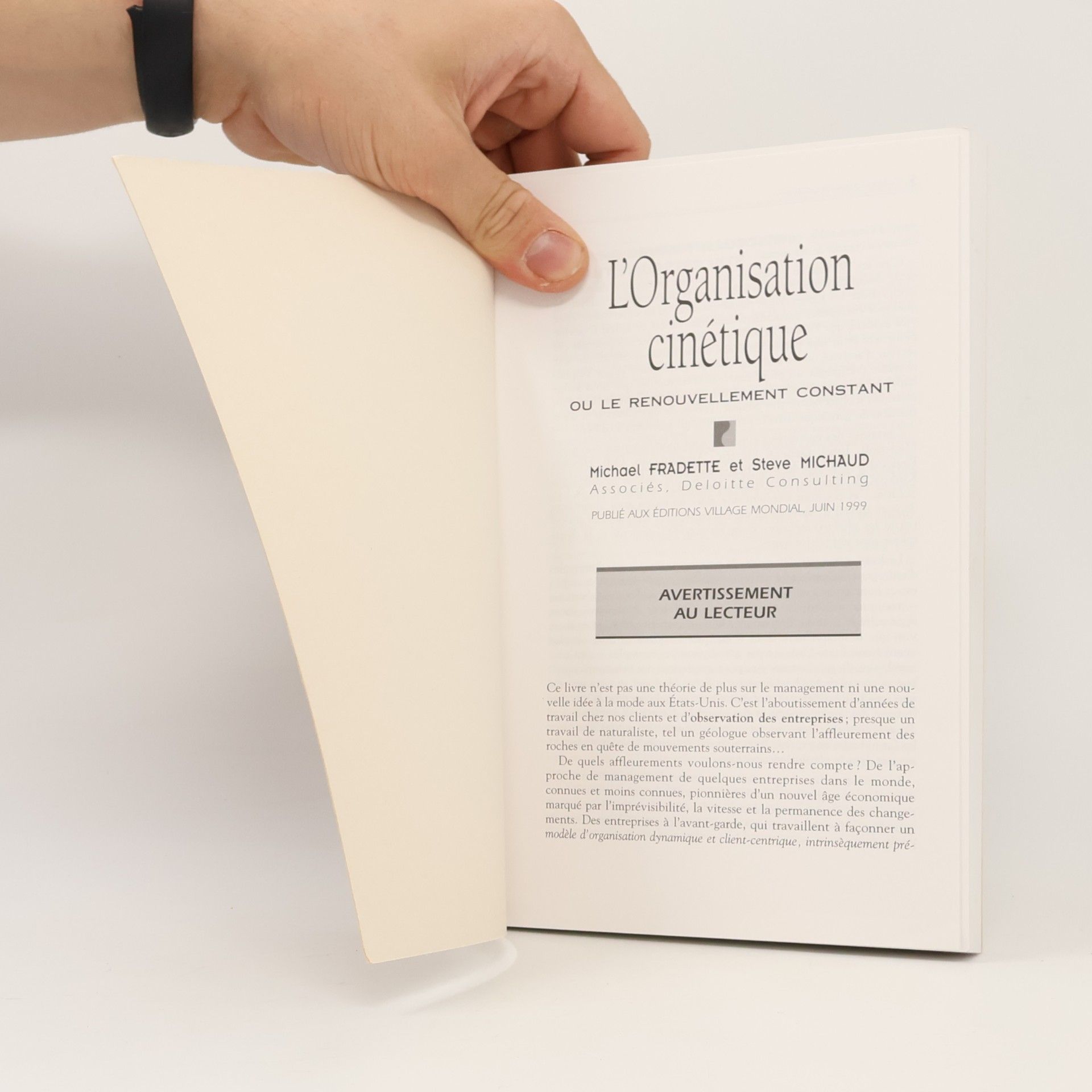 Michael Fradette L'Organisation cinétique