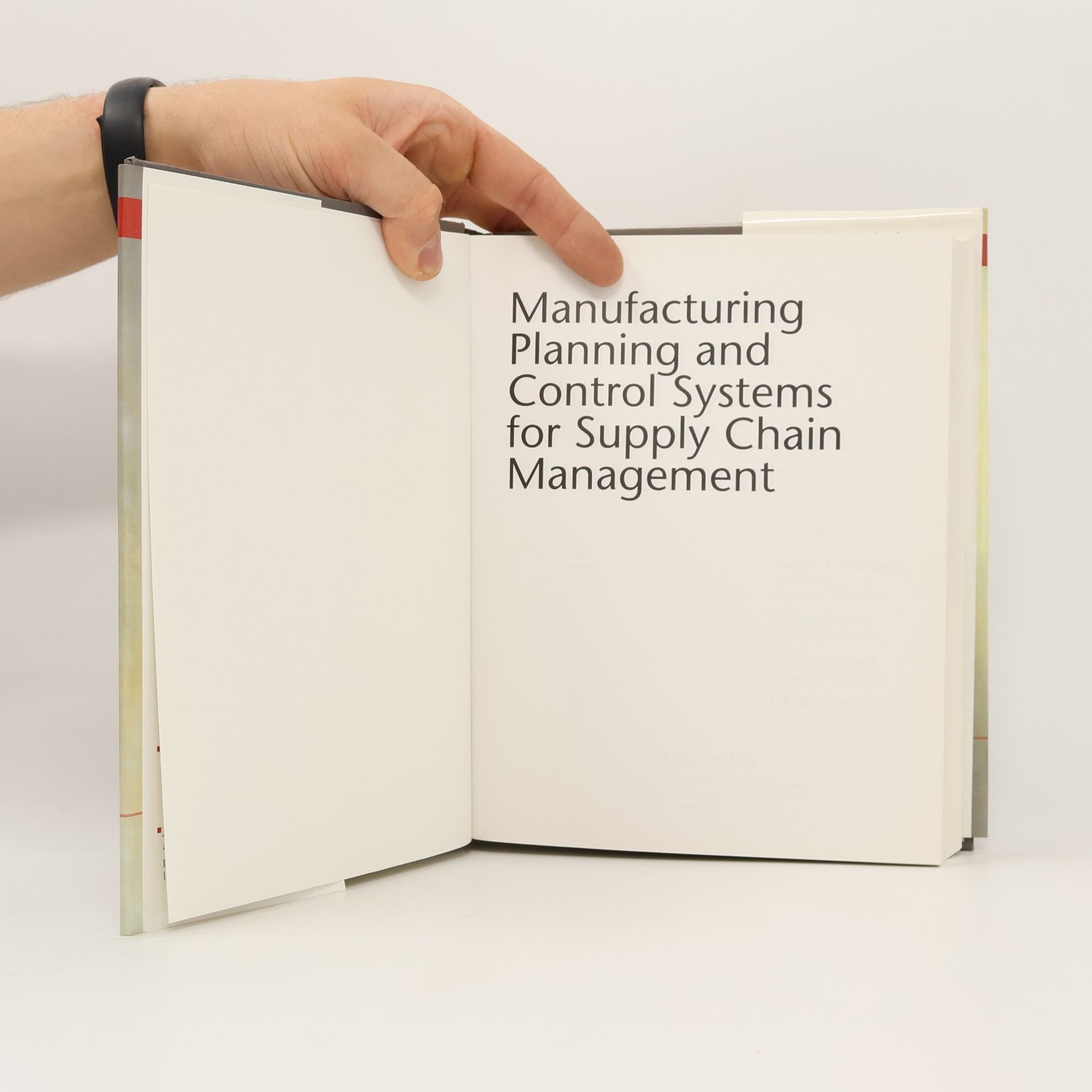 Thomas E. Vollmann Manufacturing Planning And Control Systems For Supply Chain Management