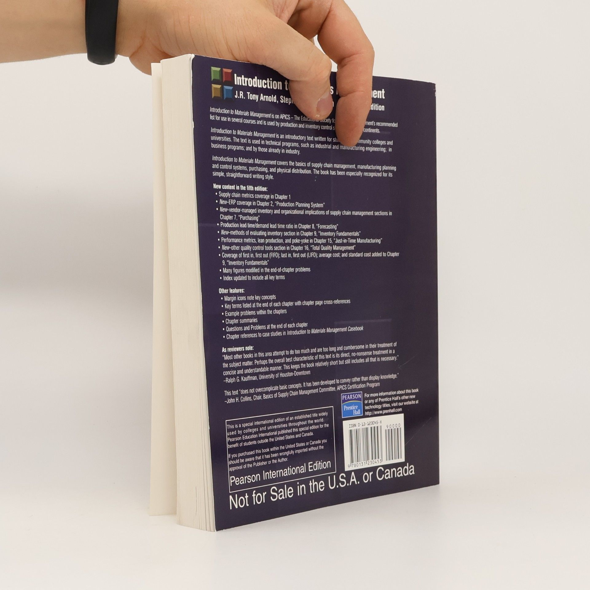 Stephen N. Chapman Introduction to Materials Management Fifth Edition
