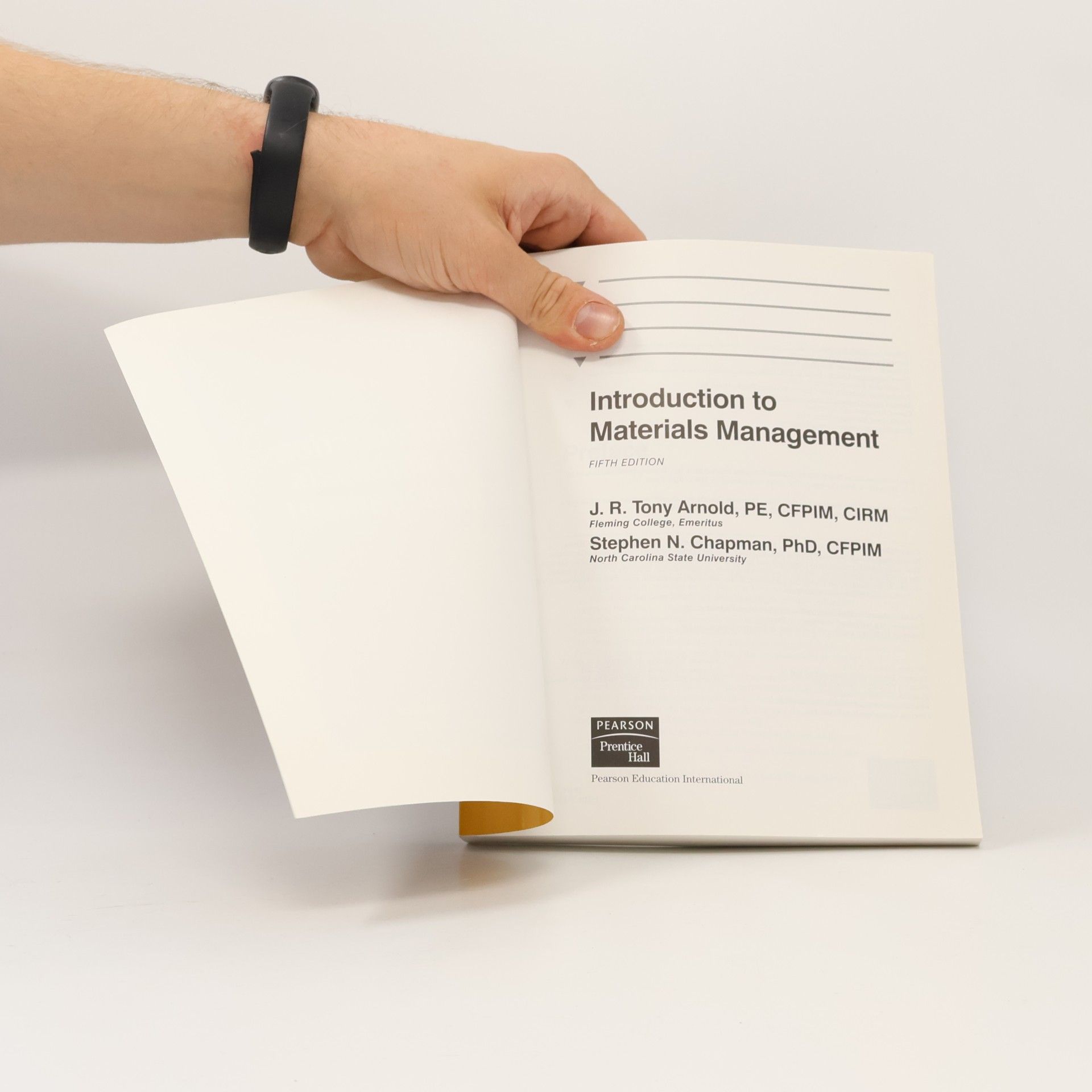 Stephen N. Chapman Introduction to Materials Management Fifth Edition