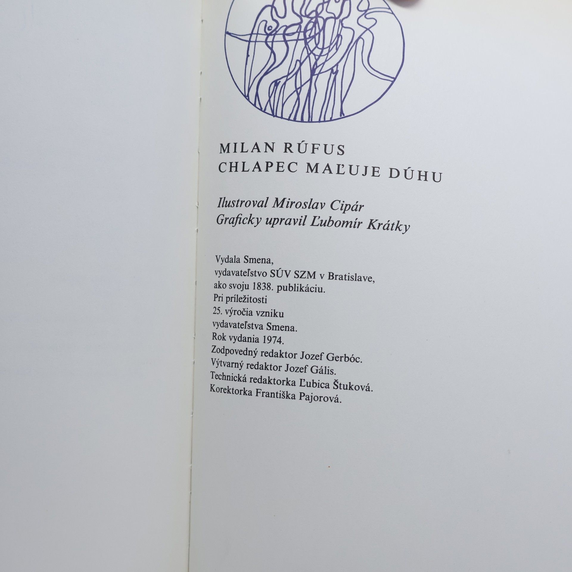 Milan Rúfus Chlapec maľuje dúhu