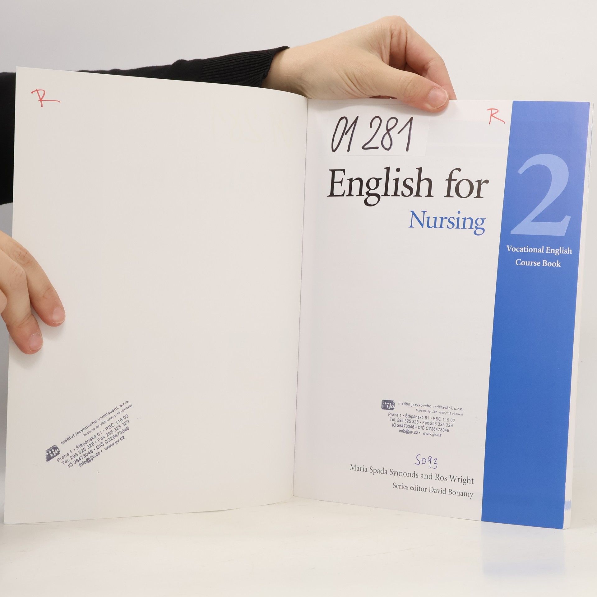 David Bonamy English for Nursing Level 2 Coursebook
