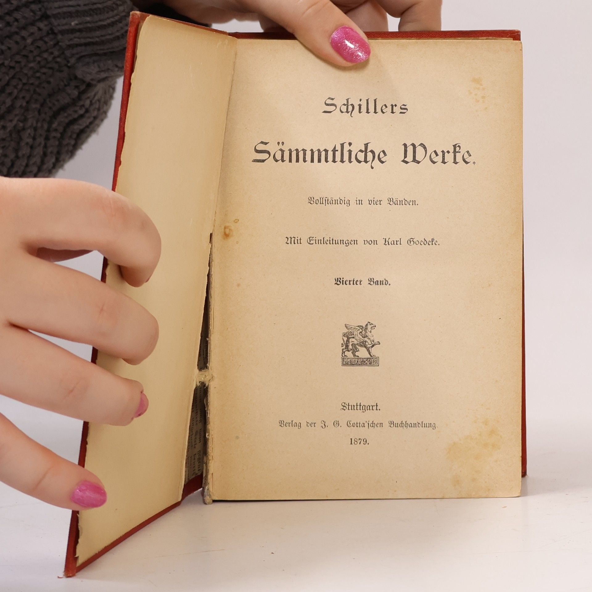 Friedrich Schiller Schillers sämmtliche Werke. Band IV.