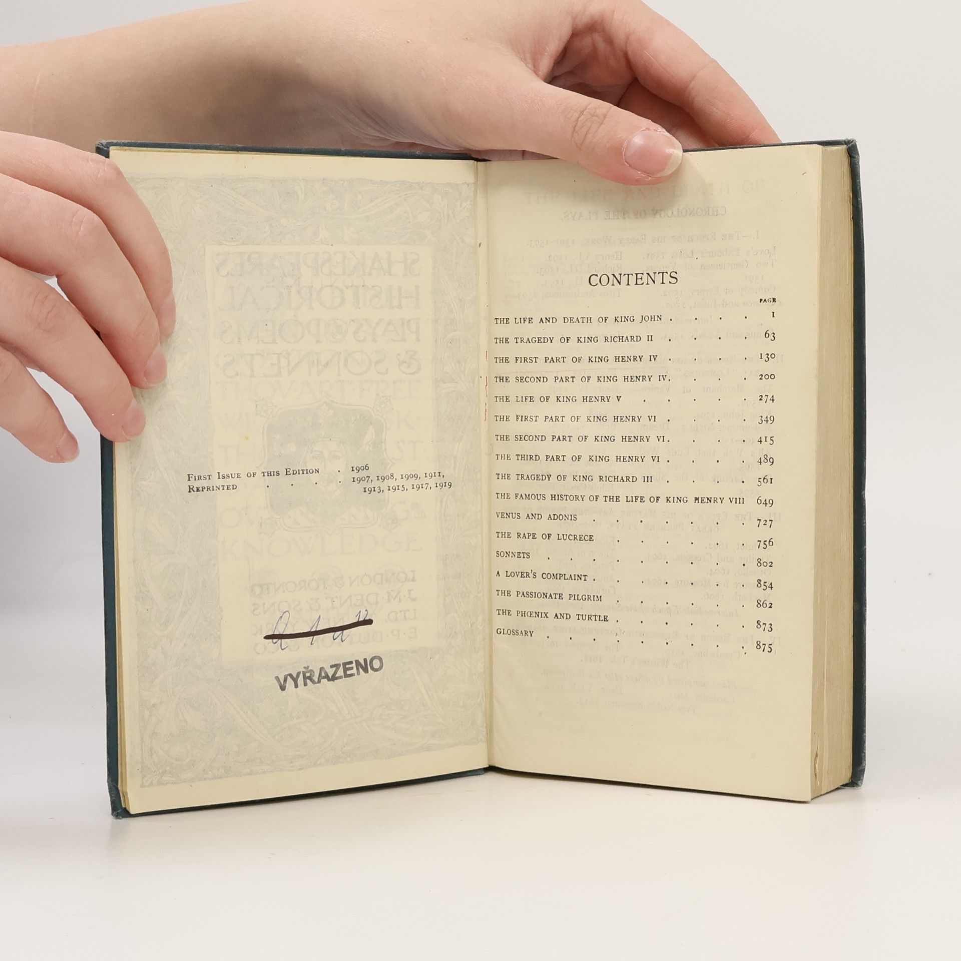 William Shakespeare Histories and Poems