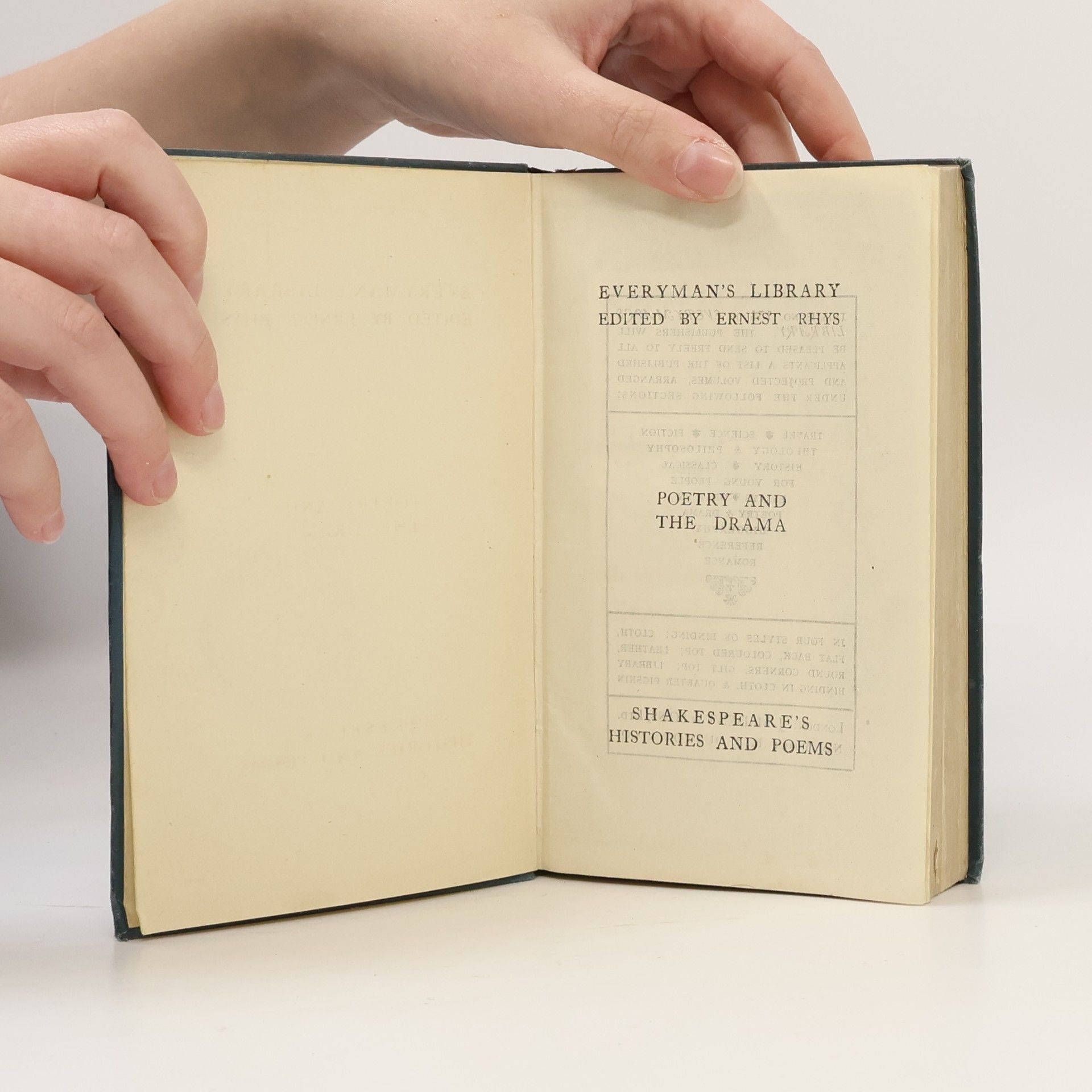 William Shakespeare Histories and Poems