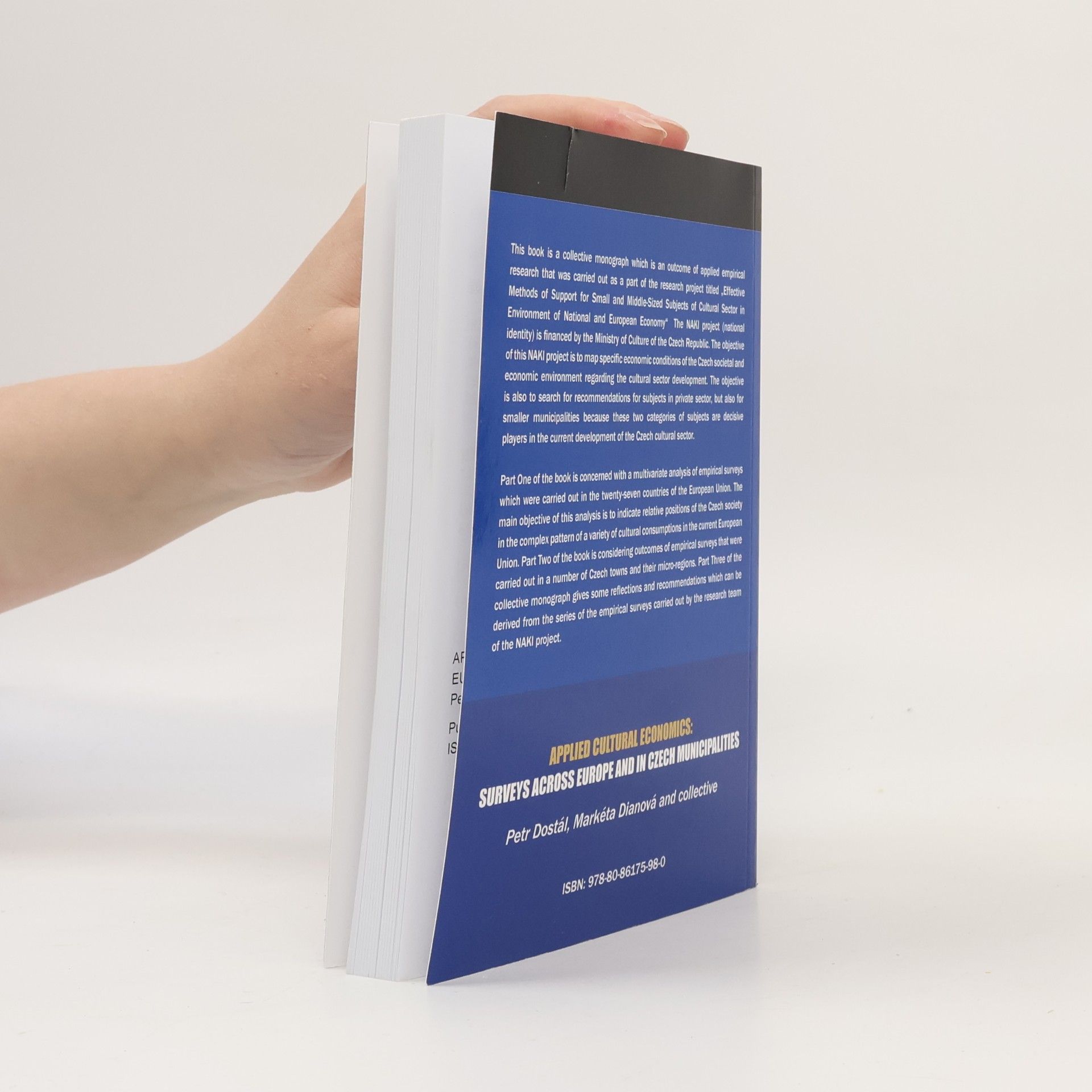 Petr Dostál Applied Cultural Economics: Surveys Across Europe and in Czech Municipalities