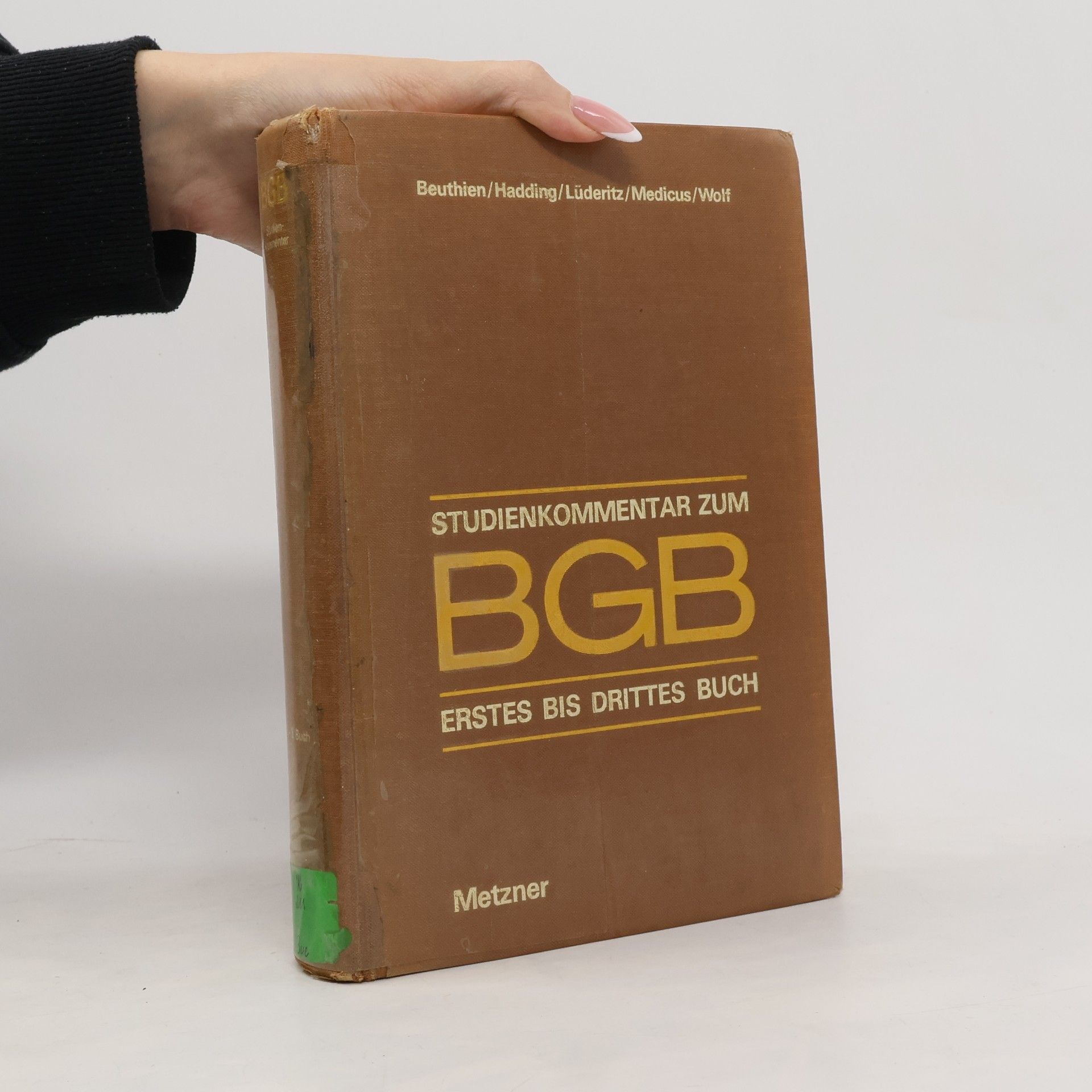 Volker Beuthien Studienkommentar zum BGB 1.-3. Buch ([section symbols] 1-1296)