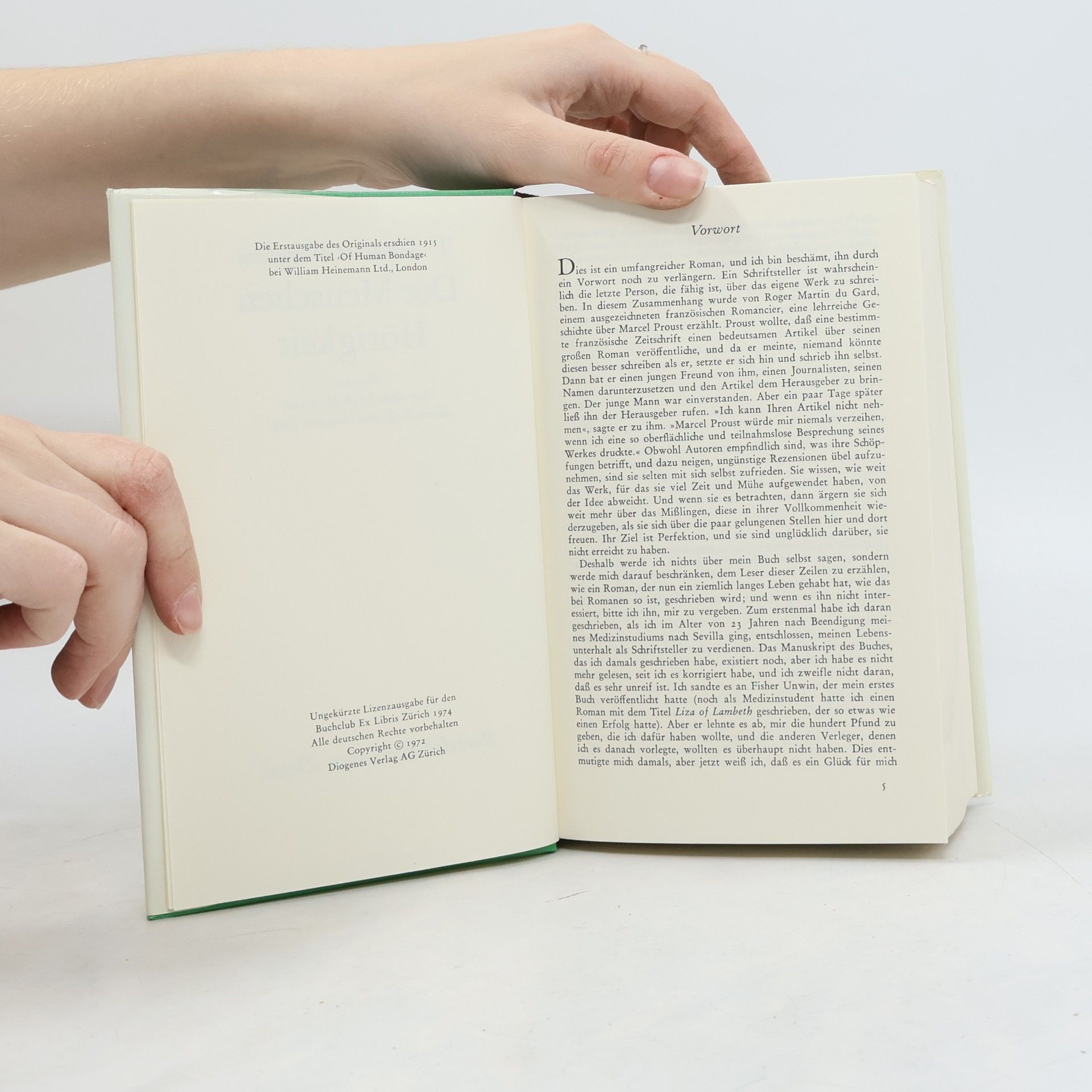 William Somerset Maugham Der Menschen Horigkeit