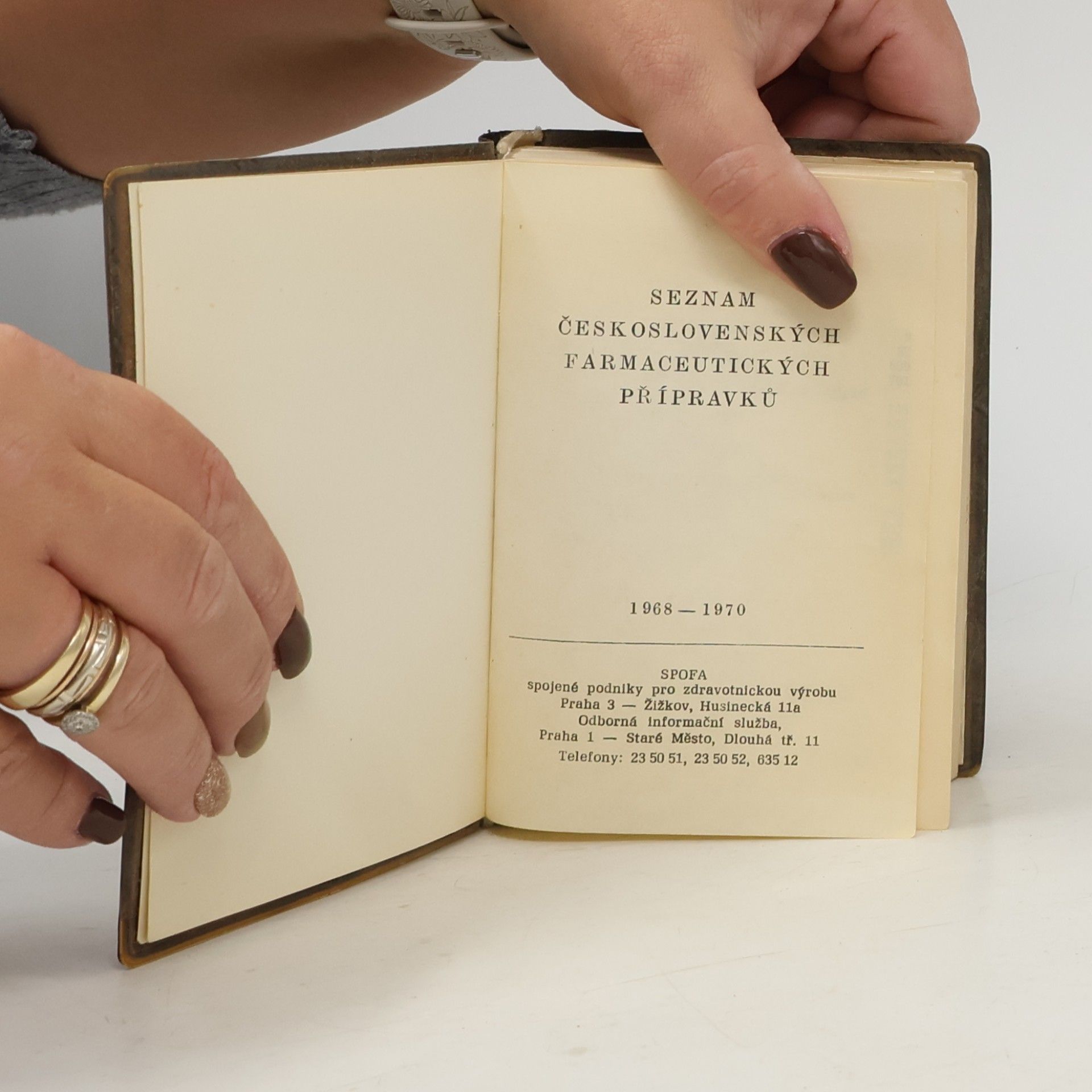 Kolektív autorov Seznam československých farmaceutických přípravků 1968-1970