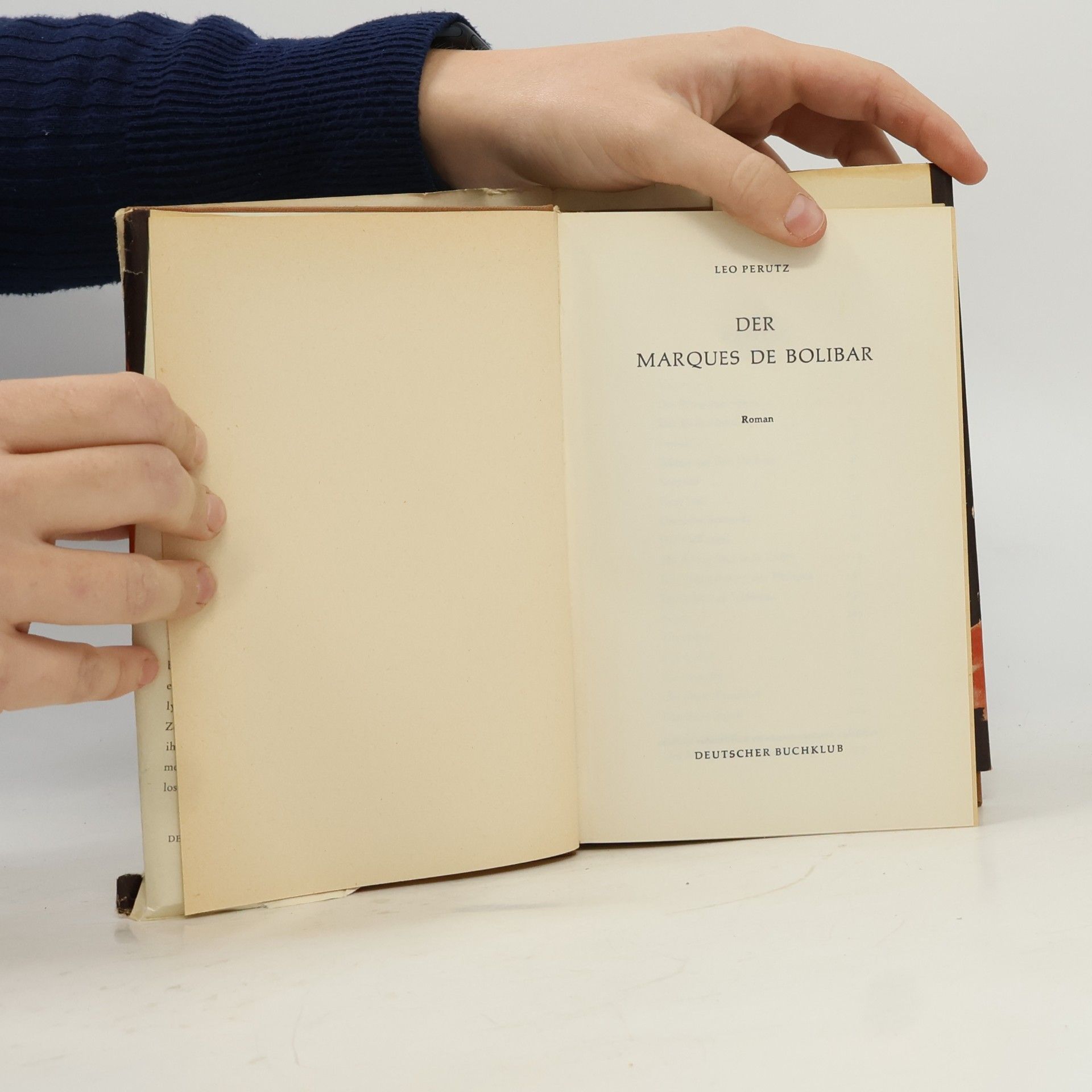 Leo Perutz Der Marques de Bolibar
