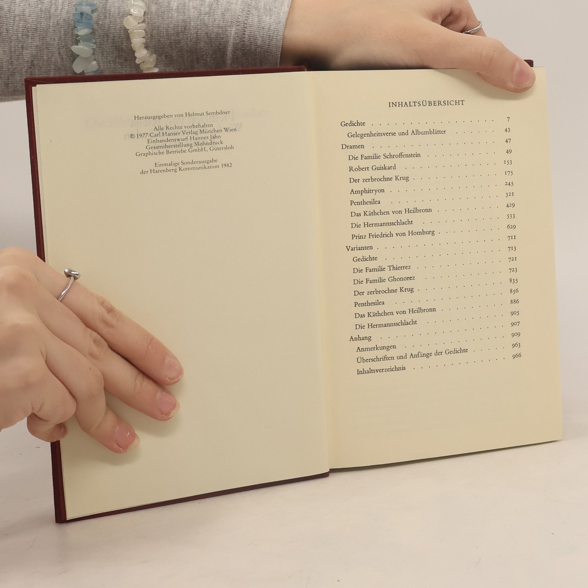 Helmut Sembdner Kleist I/II 25