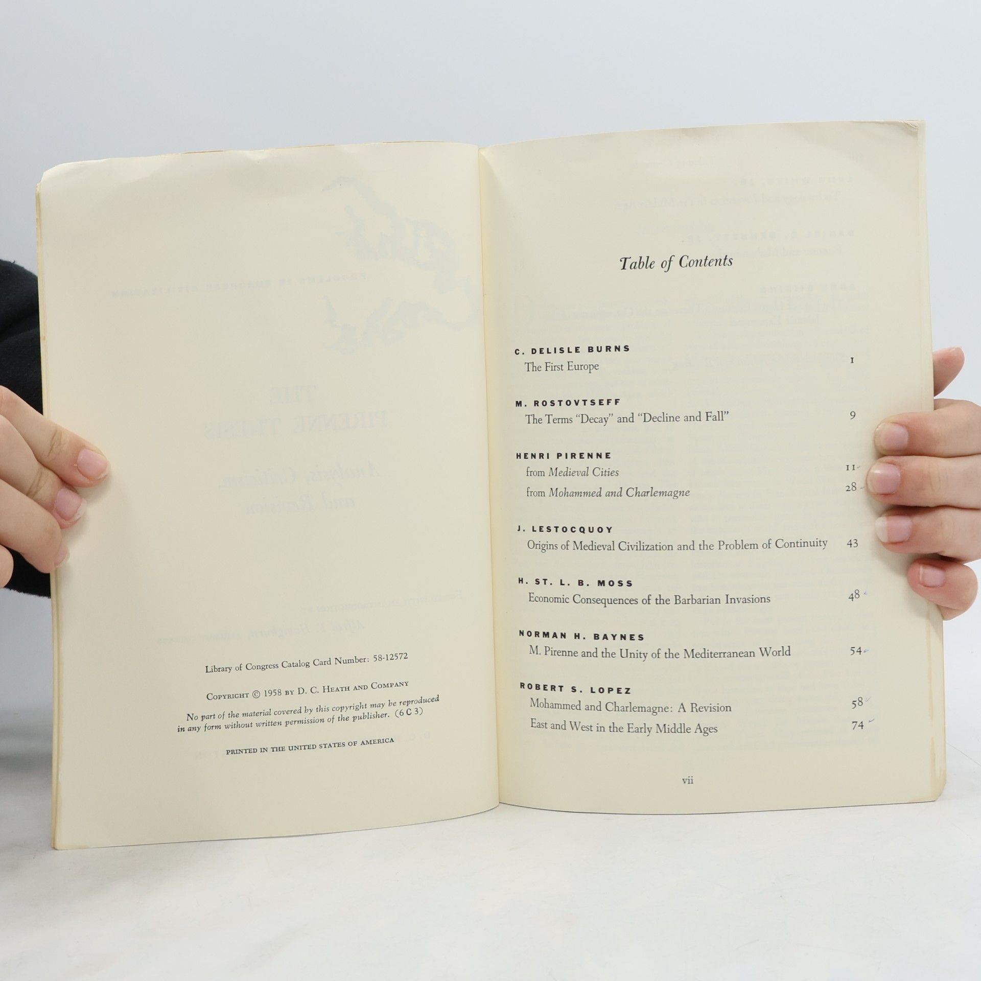 Alfred F. Havighurst The Pirenne Thesis