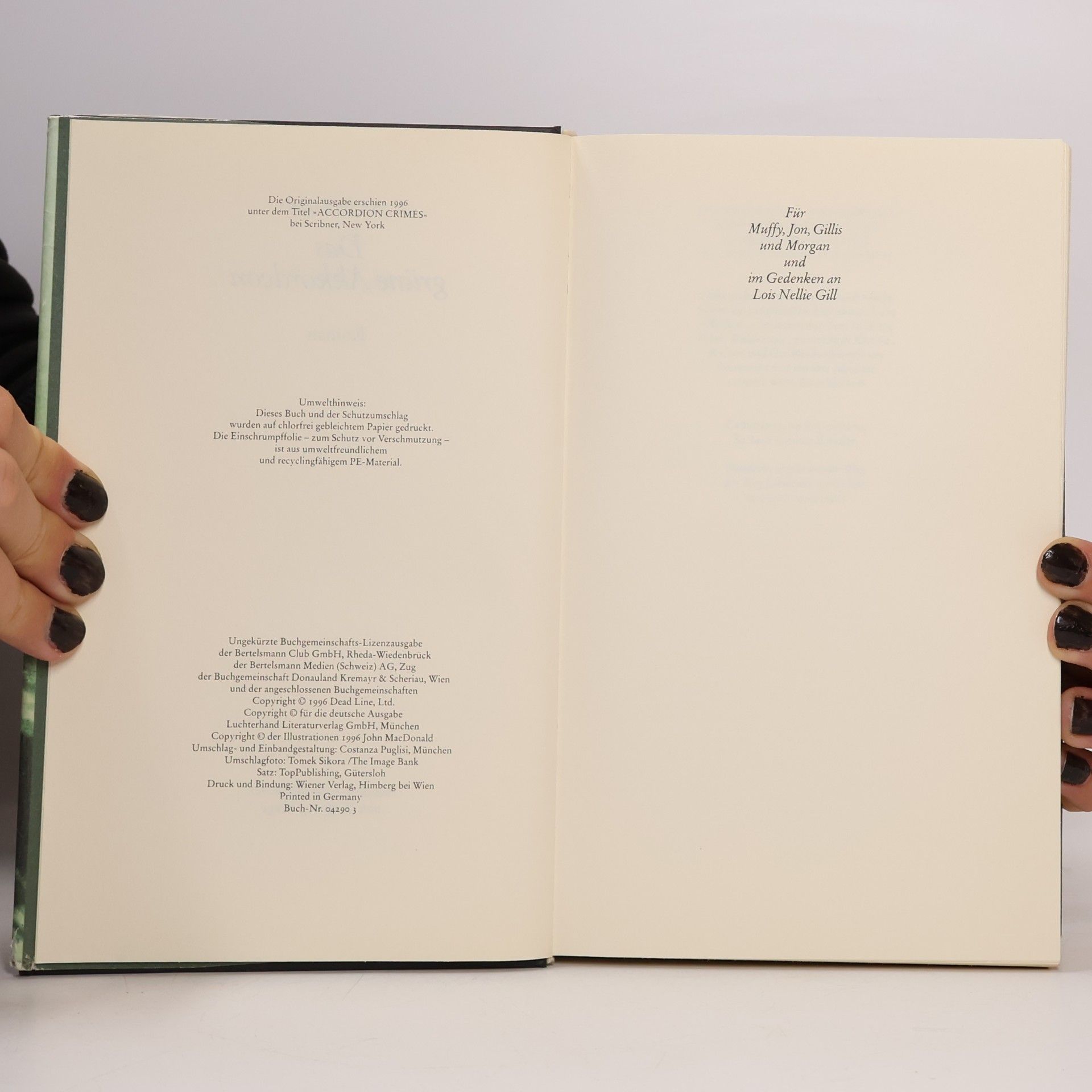 Annie Proulx Das Grüne Akkordeon