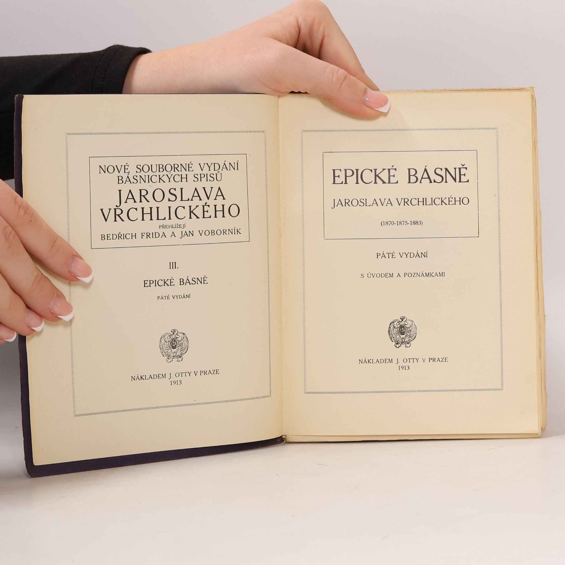 J. Otto Epické básně Jaroslava Vrchlického