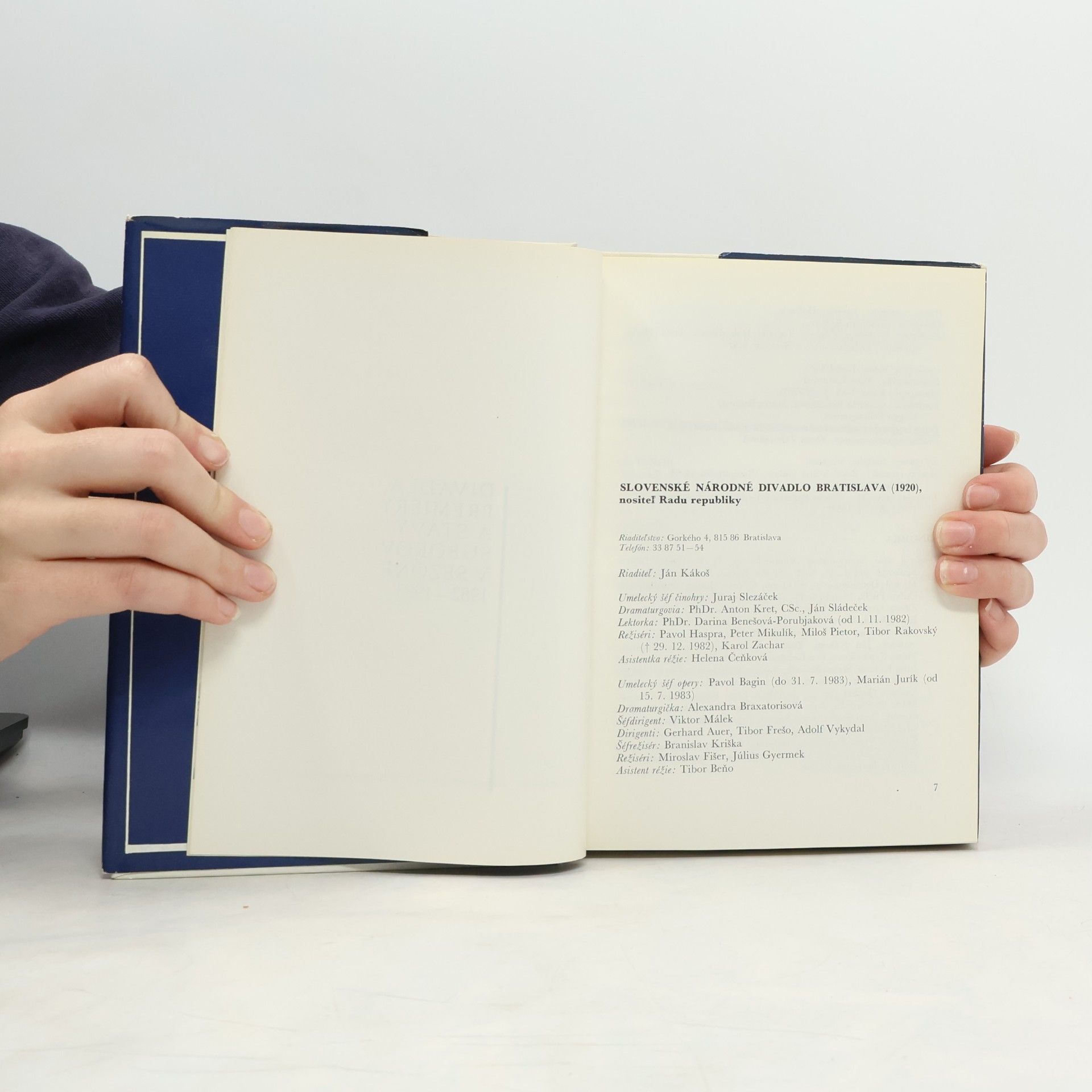 Auteurscollectief Slovenské divadlá v sezóne 1982-1983