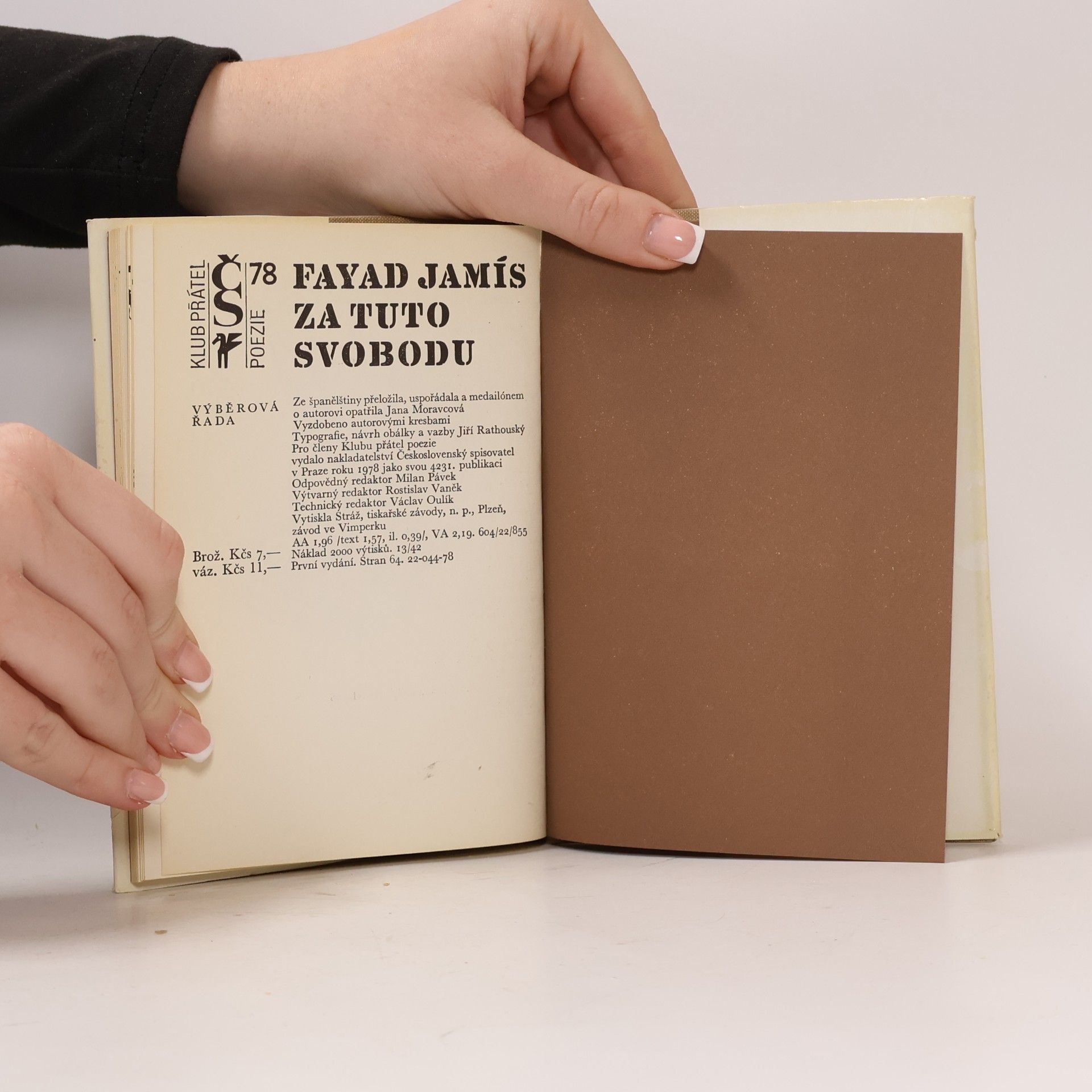 Fayad Jamis Za tuto svobodu