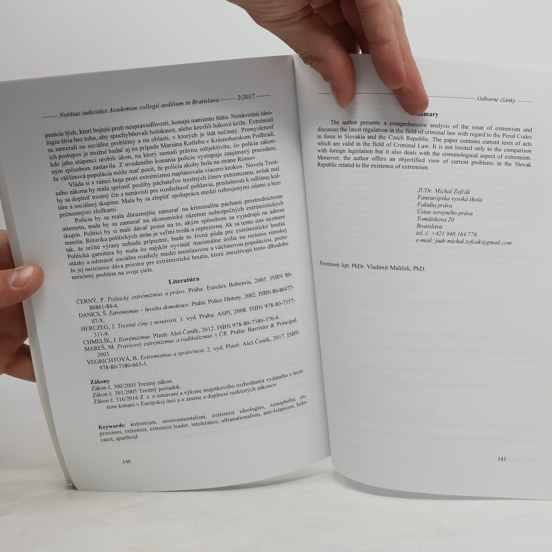 Michal Žofčák NOTITIAE IUDICIALES 3