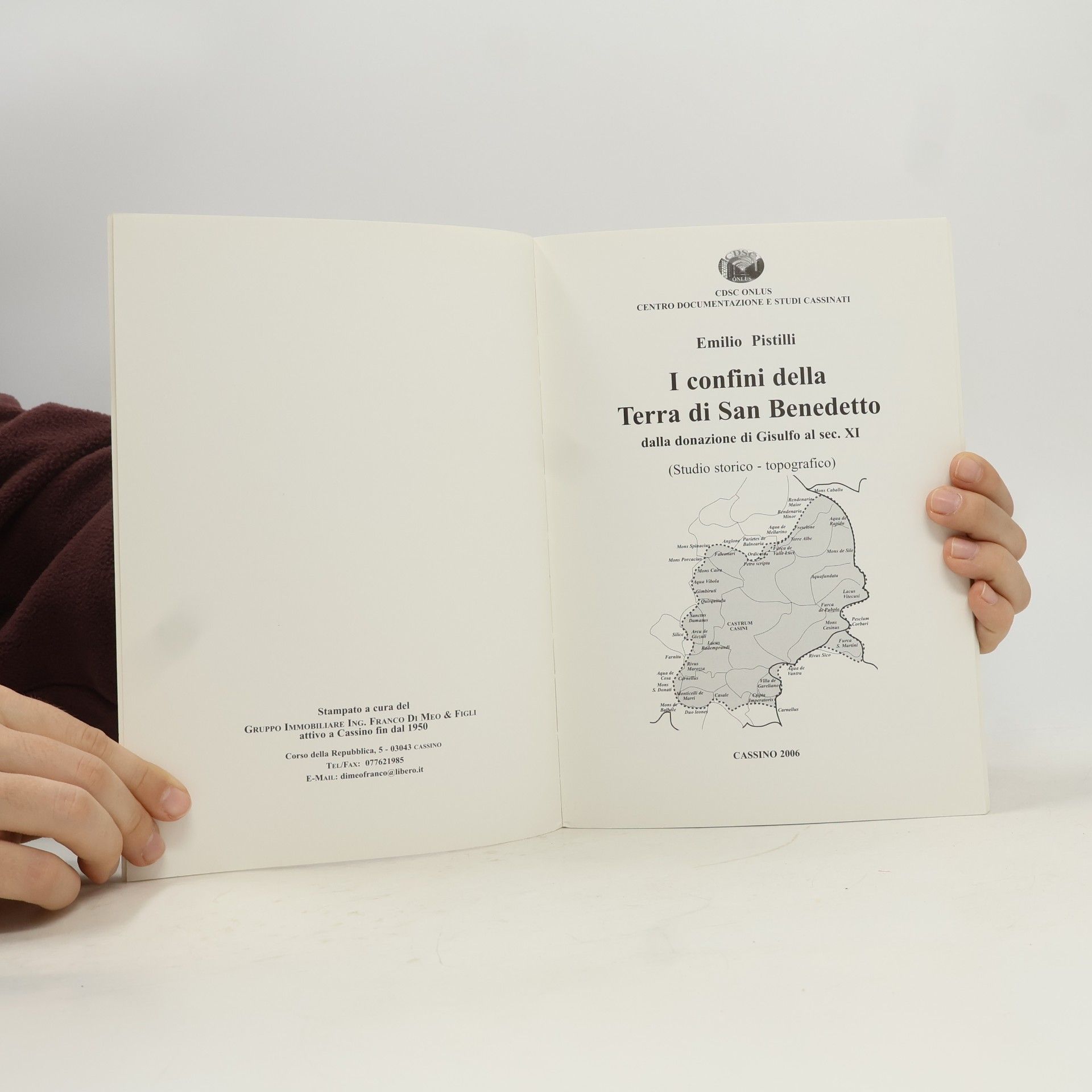 Emilio Pistilli I confini della Terra di San Benedetto dalla donazione di Gisulfo al sec. XI.