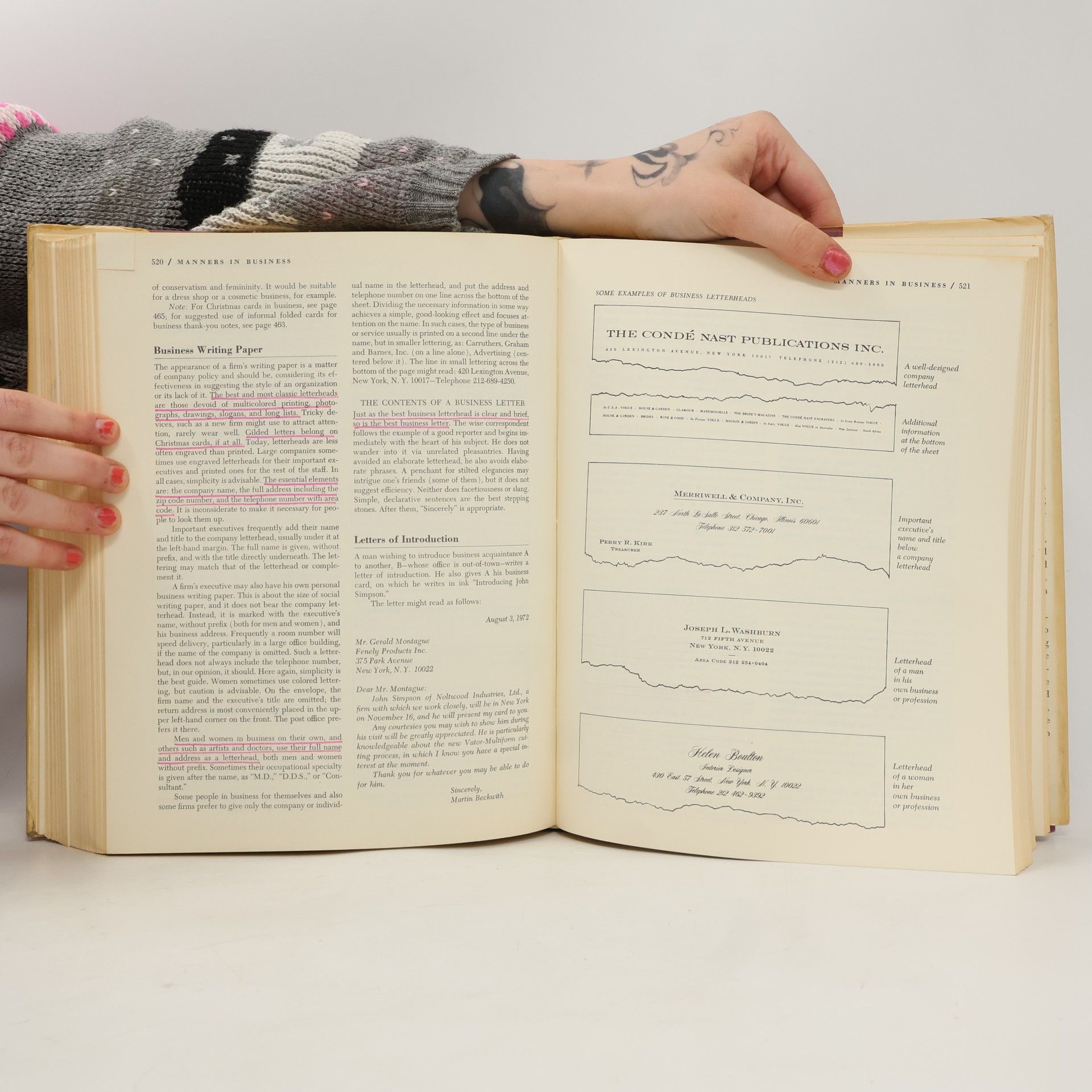 Various authors Vogue's Book of Etiquette And Good Manners