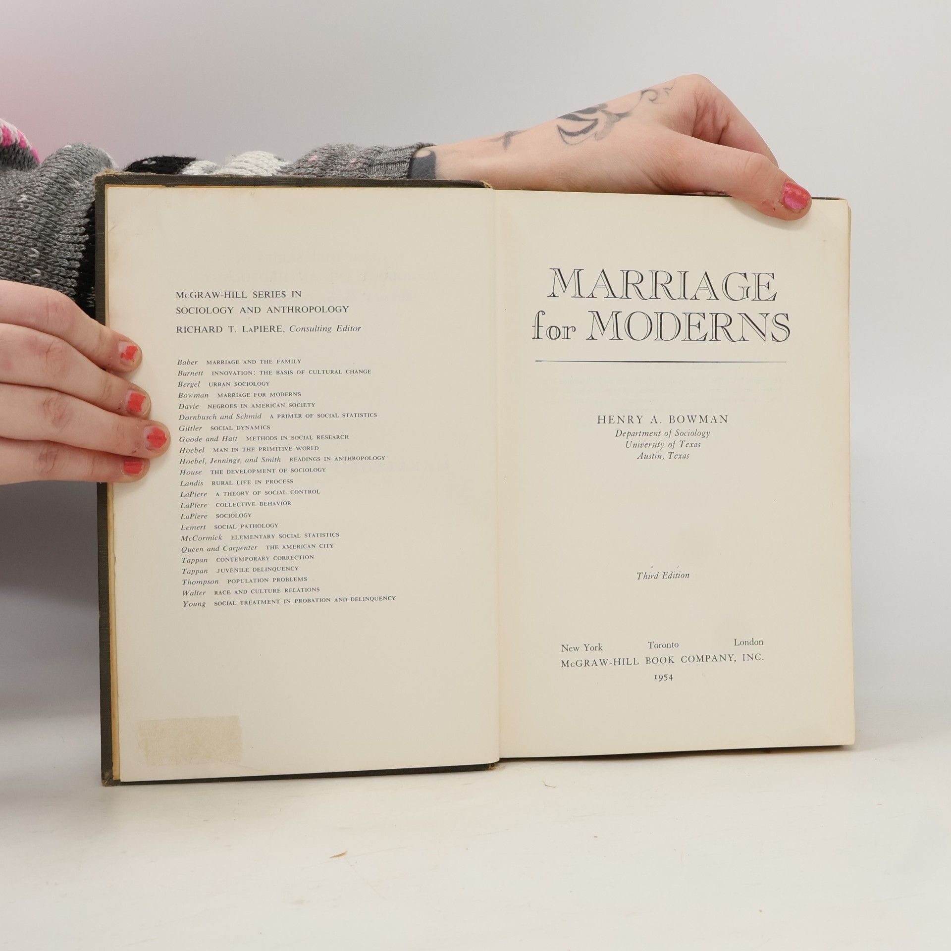 Henry A. Bowman Marriage for Moderns