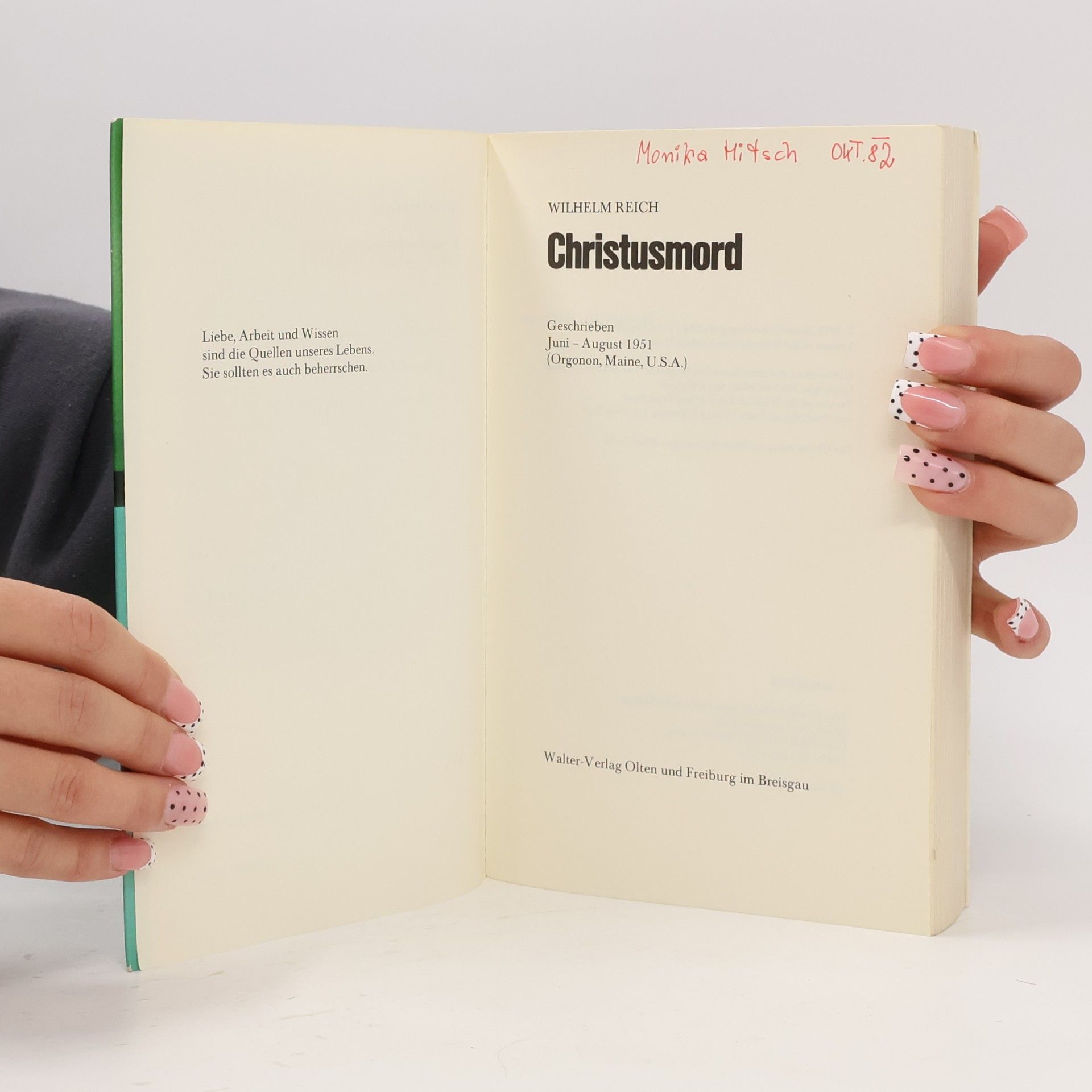 Wilhelm Reich Christusmord