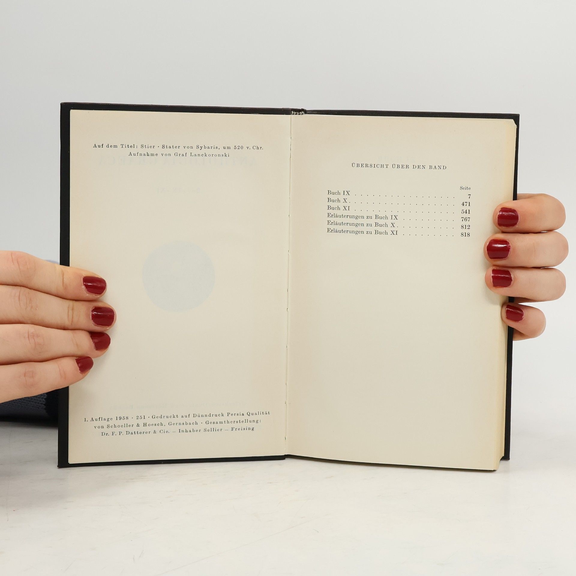 Collectif d'auteurs Anthologia Graeca III.