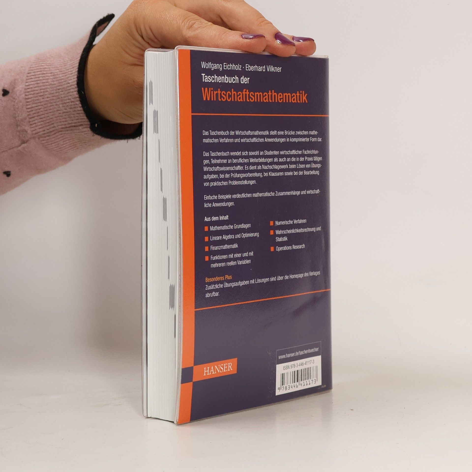 Wolfgang Eichholz Taschenbuch der Wirtschaftsmathematik 4. Auflage