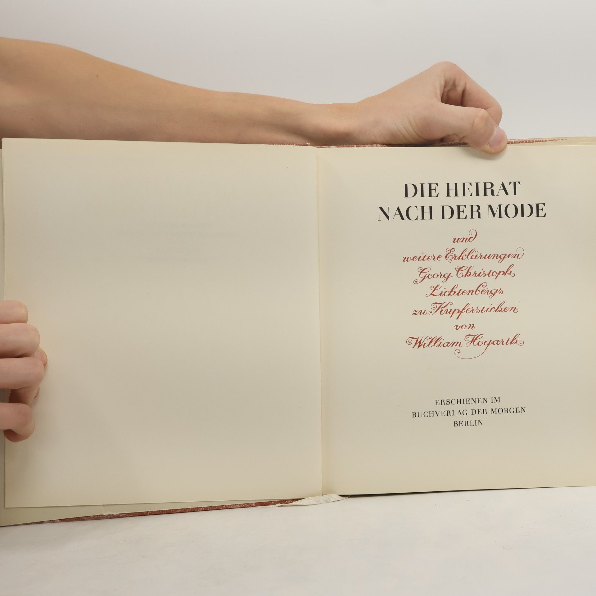 Georg Christoph Lichtenberg Die Heirat nach der Mode